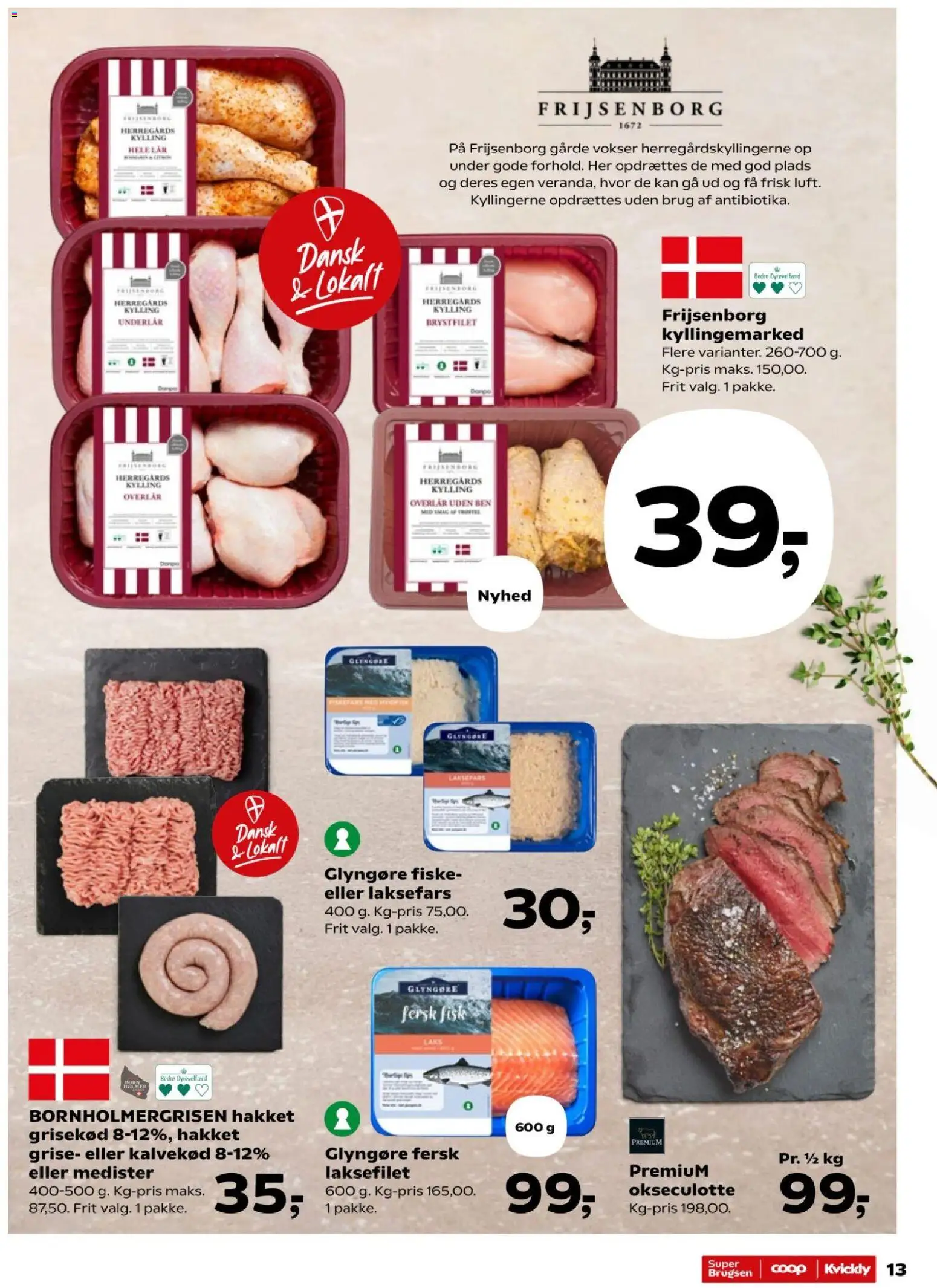 Super Brugsen tilbudsavis – gyldig fra 29.05.2026 | Side: 13 | Produkter: Fisk