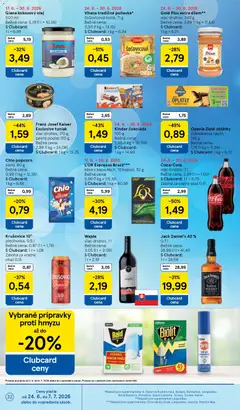 Tesco leták platný od 24.06.2026 | Strana: 32 | Produkty: Olej, Káva, Raid, Jack Daniel's
