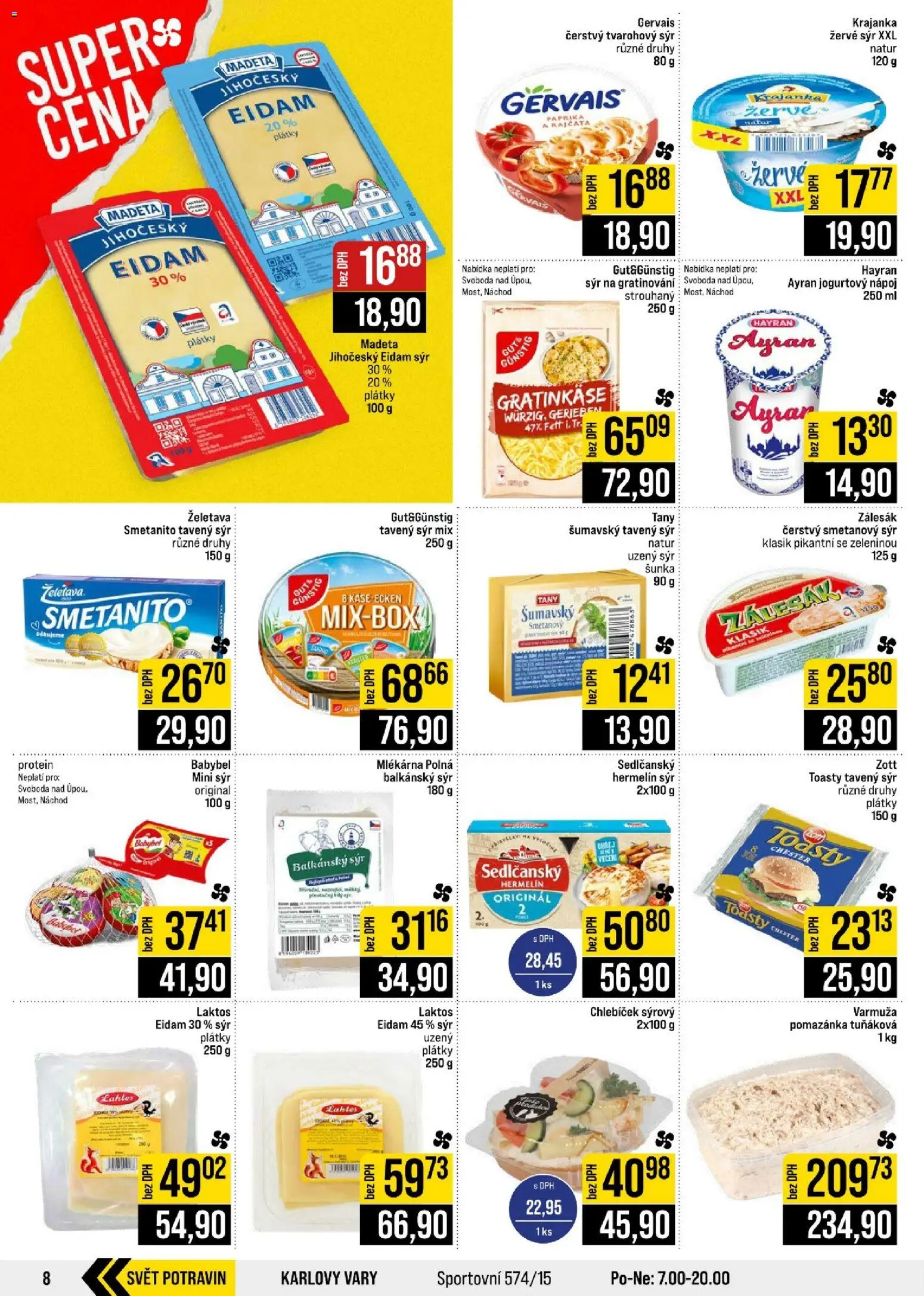 Jip leták - Cash & Carry od 21.10.2026 | Strana: 8 | Produkty: Sýr, Šunka, Hermelín, Jogurtový nápoj
