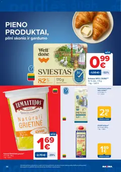 MAXIMA leidinys galioja nuo 05.05.2026 | Puslapis: 14 | Prekių: Pienas, Sviestas, Grietinė