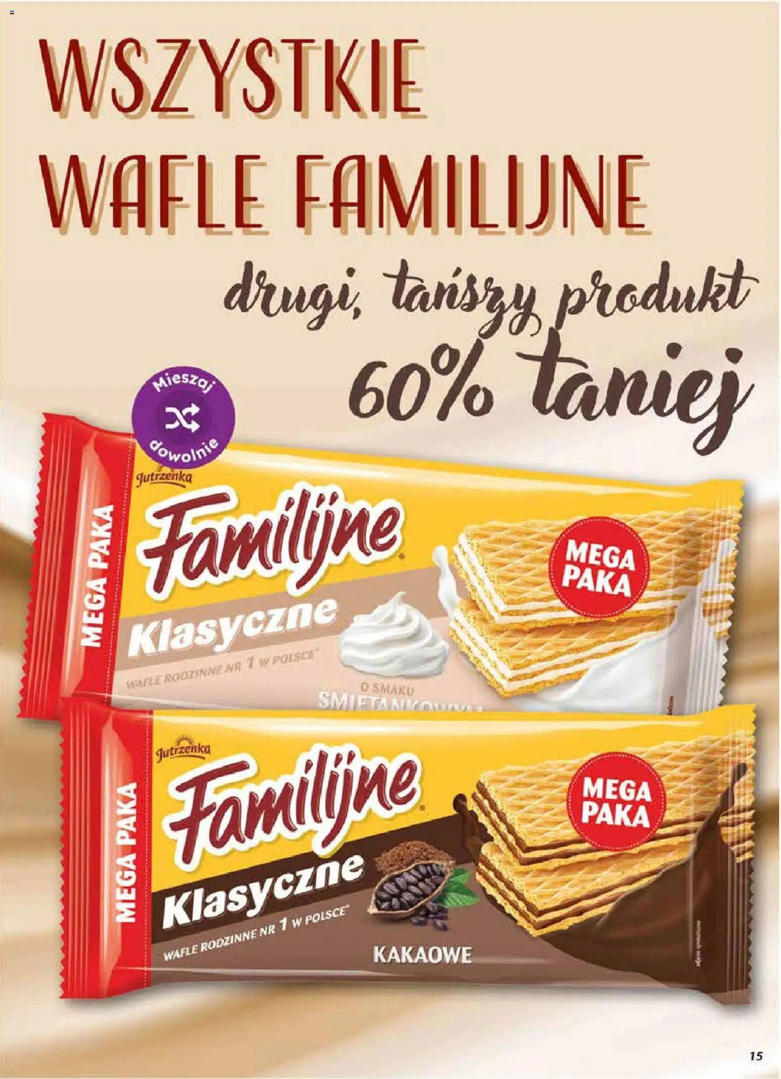 Dino gazetka od 10.06.2026 | Strona: 15 | Produkty: Wafle
