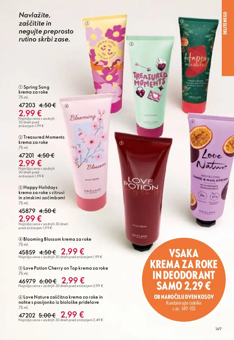 Novi Oriflame katalog ponudbe – veljaven od 13.05.2026 | Stran: 148 | Izdelki: Krema, Krema za roke, Deodorant