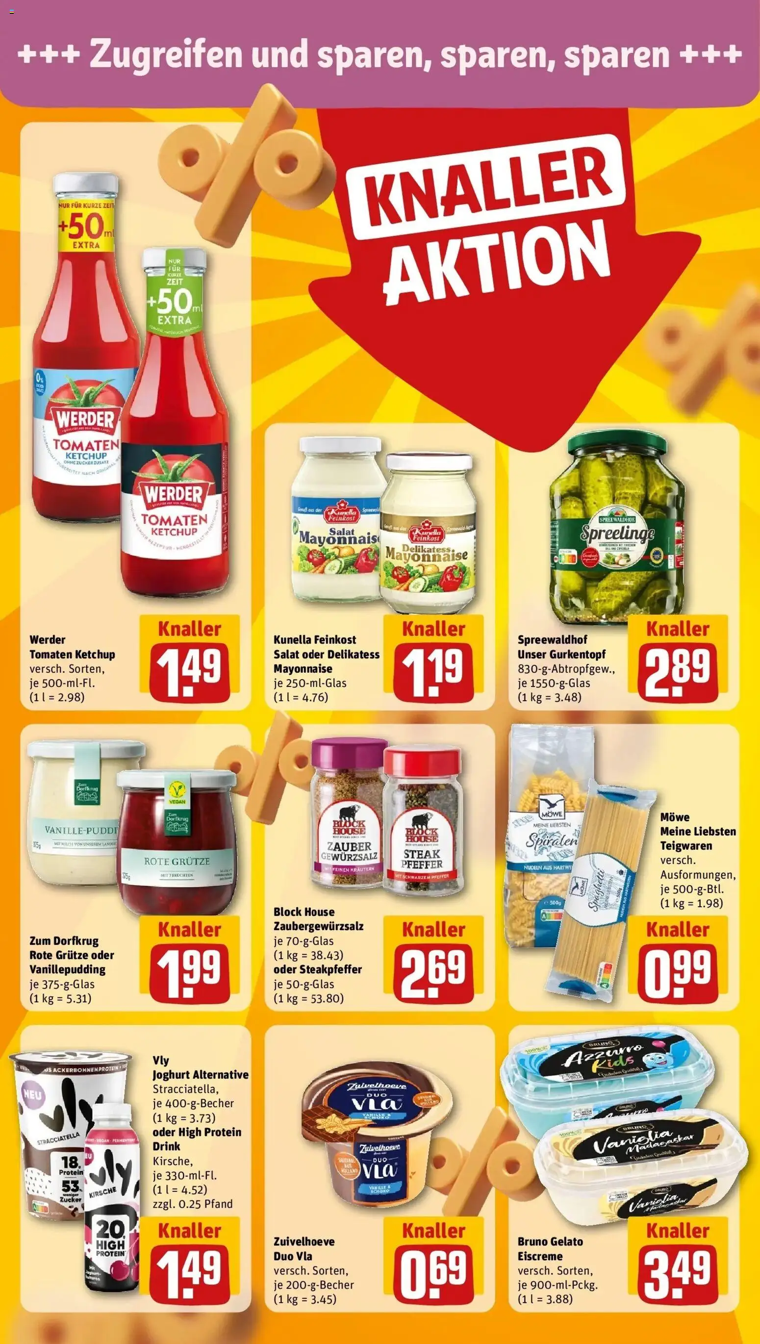 REWE Prospekt ab 05.10.2026 zum Blättern » Angebote | Seite: 16 | Produkte: Milch, Gewürzsalz, Spaghetti, Nudeln