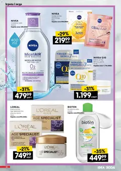 Mercator katalog Neprehrane - pregled Mercator kataloga - važi od 11.07.2026 | Strana: 10 | Proizvode: Nivea, Voda, Maska, Micelarna voda