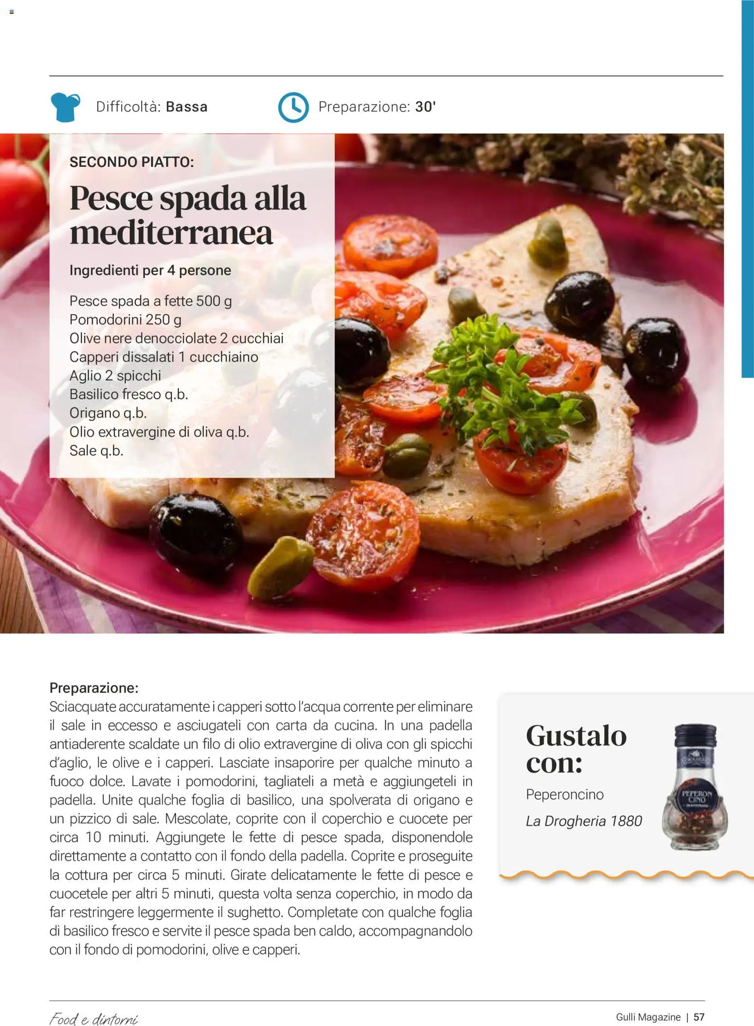 Volantino Gulliver del 01/08/2026 | Pagina: 56 | Prodotti: Olio, Olive, Basilico, Padella