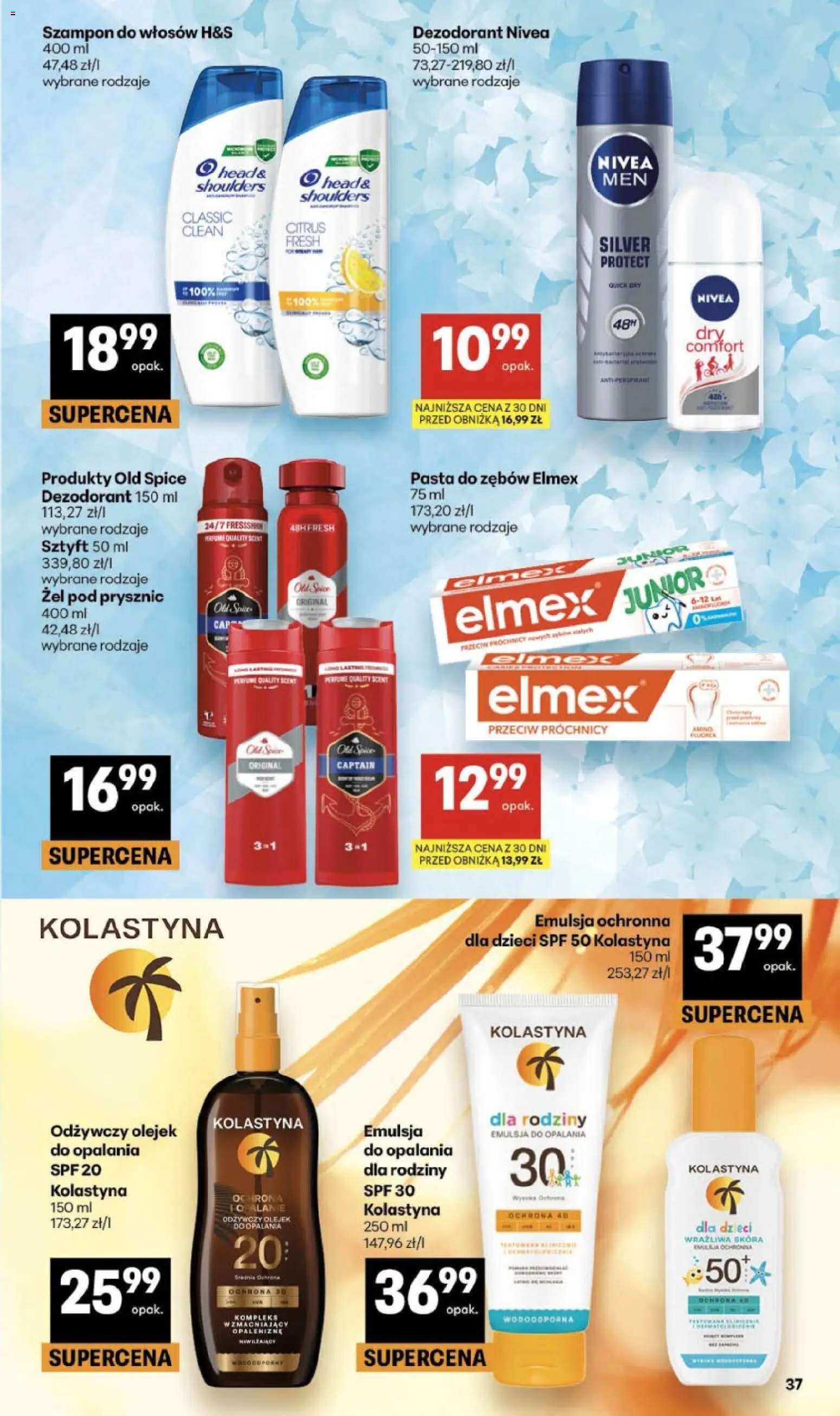 Delikatesy Centrum gazetka - Sklepy Własne od 25.06.2026 | Strona: 37 | Produkty: Prysznic, Żel pod prysznic, Pasta do zębów, Old spice