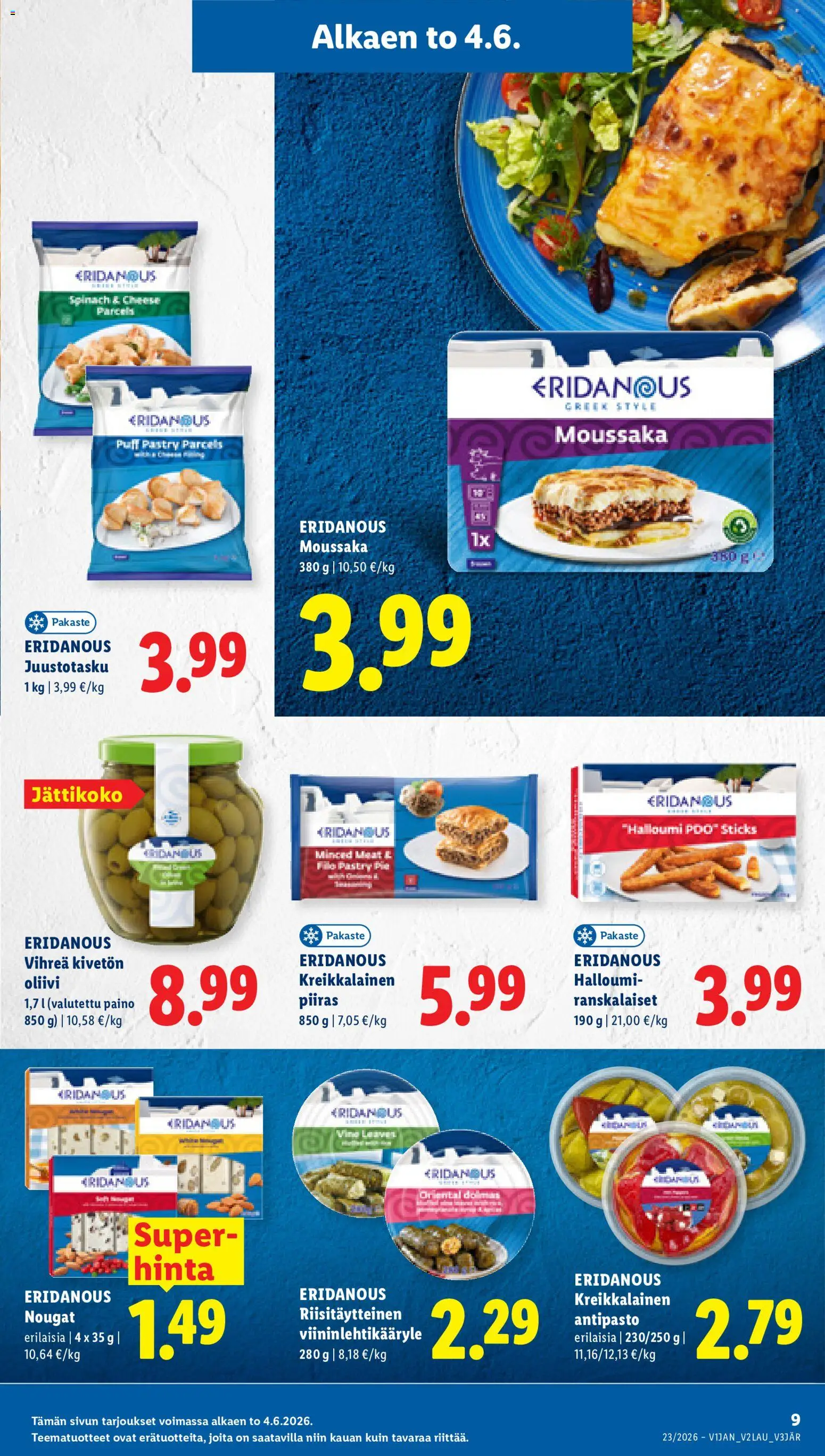 Lidl tarjoukset - Rovaniemi – voimassa 04.06.2026 alkaen | Sivu: 9 | Tuotteet: Halloumi