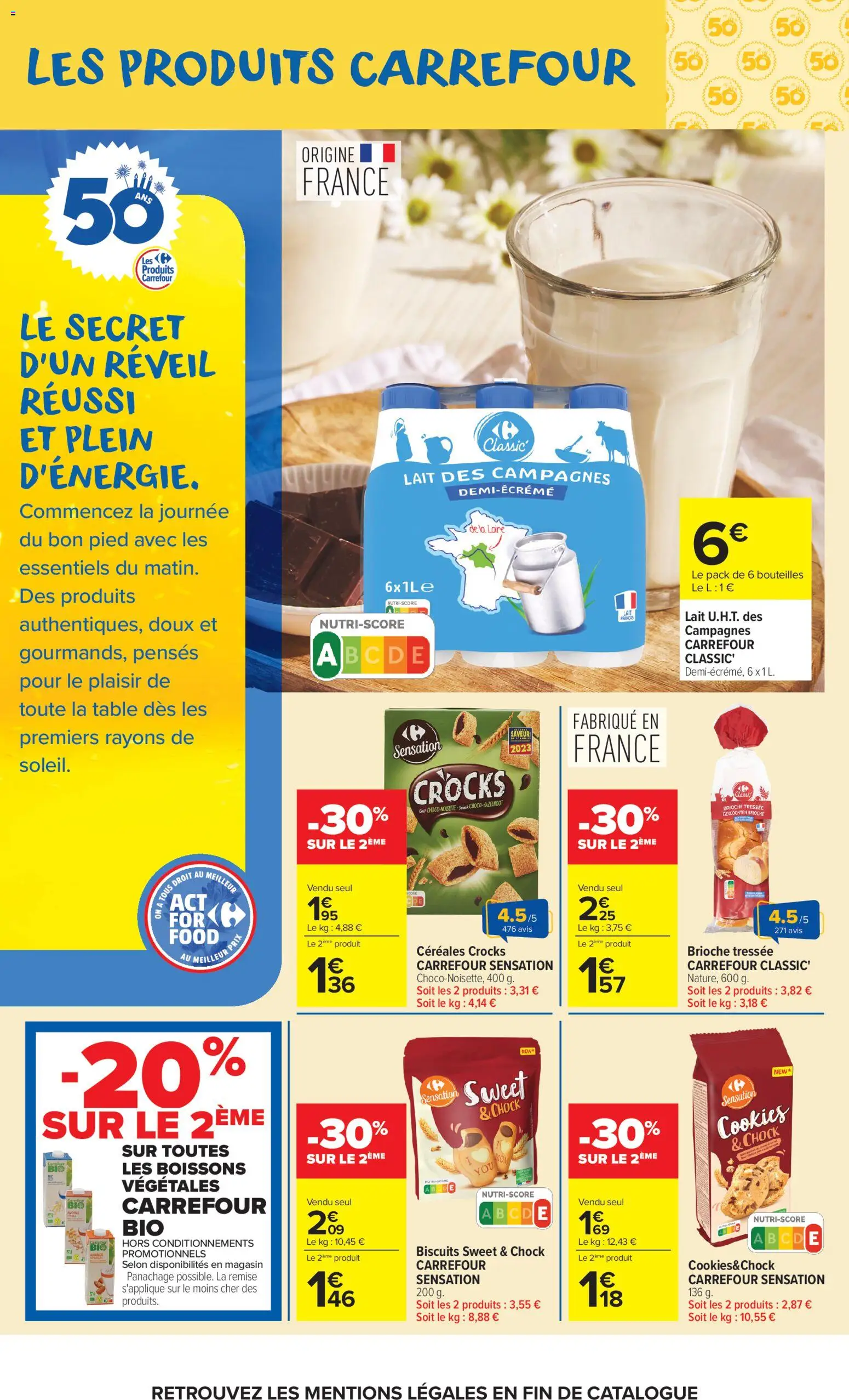 {H1} | Page: 12 | Produits: Boissons, Brioche, Lait, Biscuits
