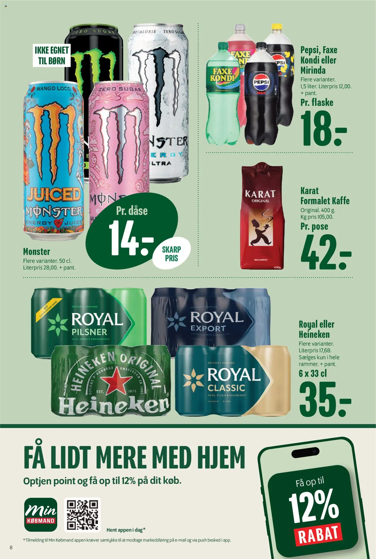 Min Købmand tilbudsavis – gyldig fra 26/06/2026 | Side: 9 | Produkter: Mango, Kaffe, Faxe Kondi, Pepsi