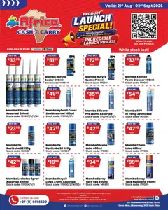 Africa Cash & Carry specials catalogue – valid from 21/08/2026