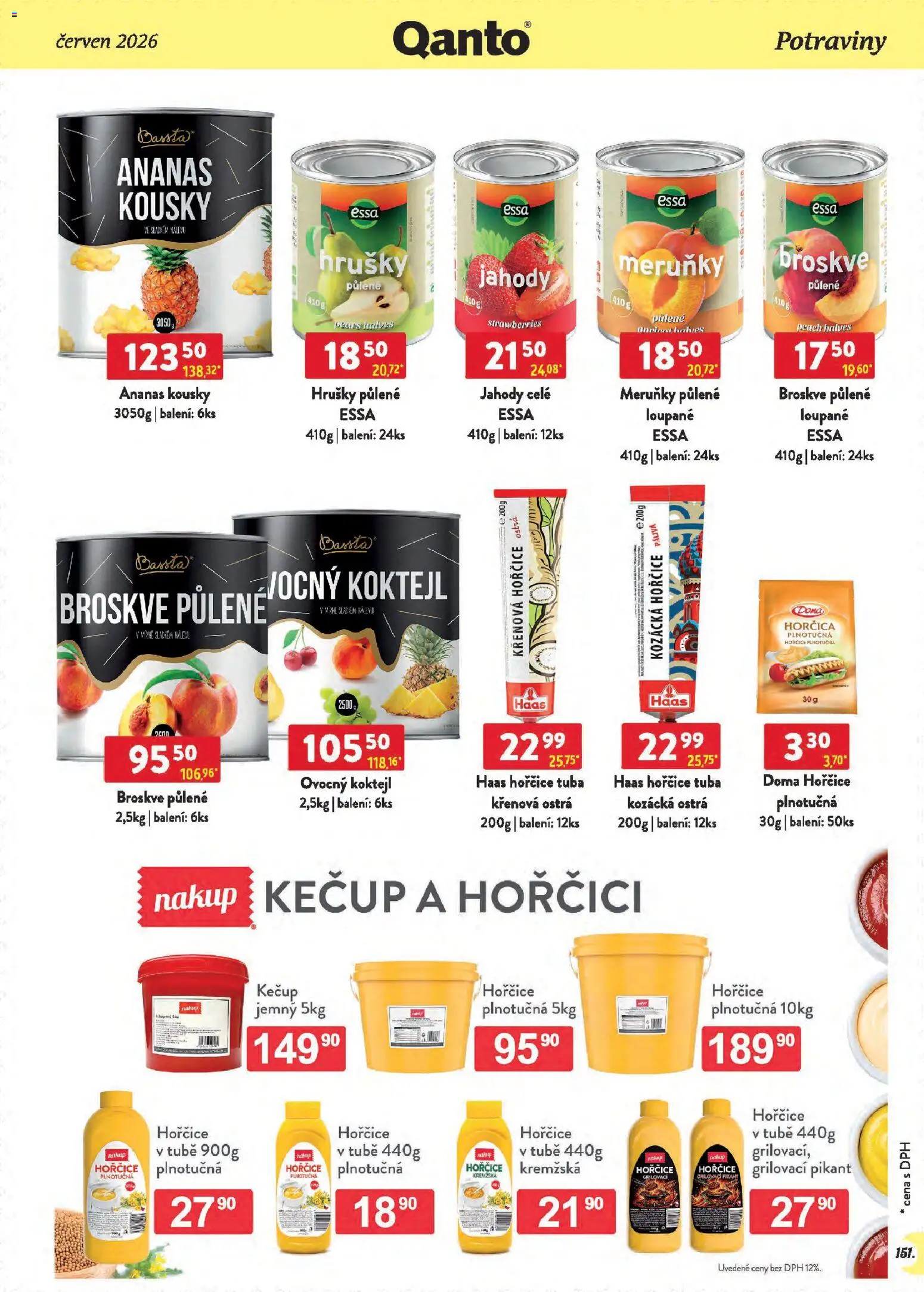 Astur & Qanto leták - Velkoobchod 06/2026 od 01.06.2026 | Strana: 151 | Produkty: Tuba, Kečup, Broskve, Meruňky