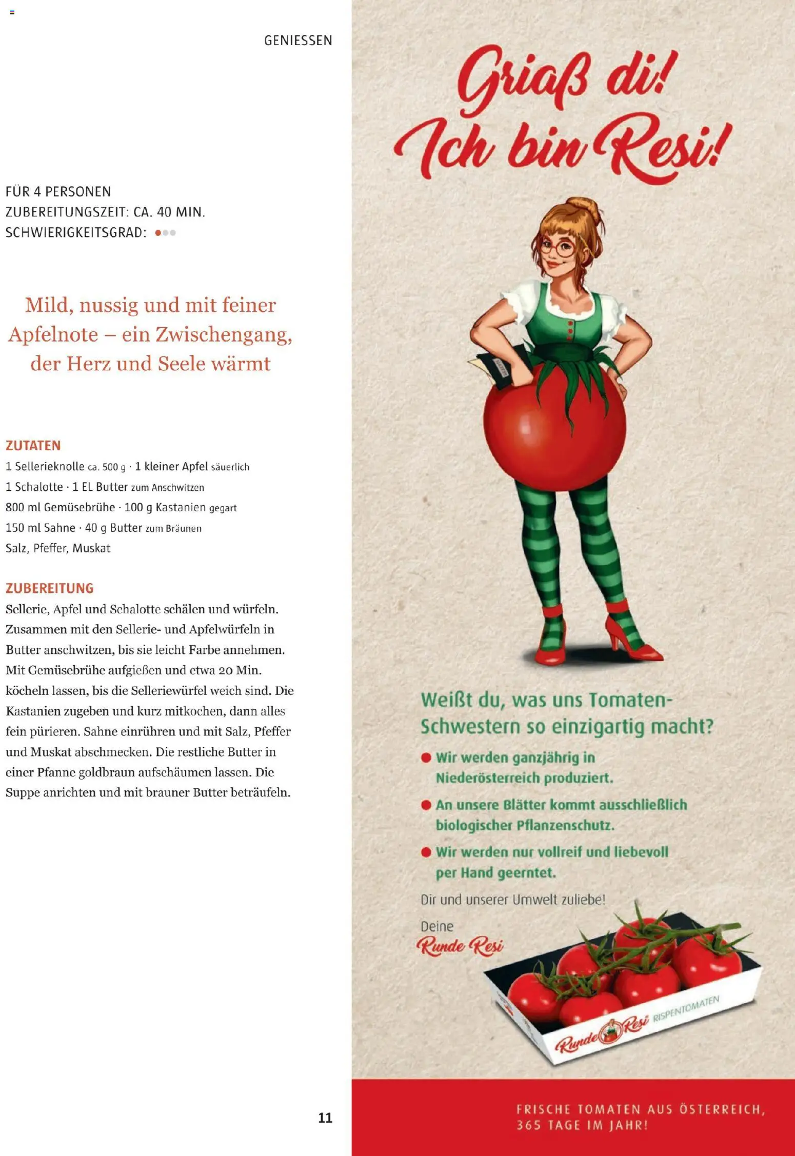 Sutterlüty B’sundrig Magazine gültig ab 17.11.2025 | Seite: 76 | Produkte: Sellerie, Zutaten, Butter, Tomaten