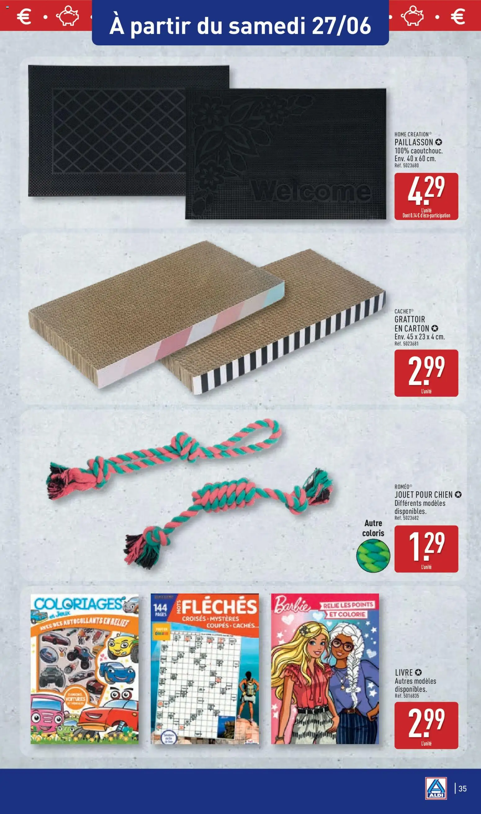 {H1} | Page: 37 | Produits: Autocollants, Paillasson, Livre