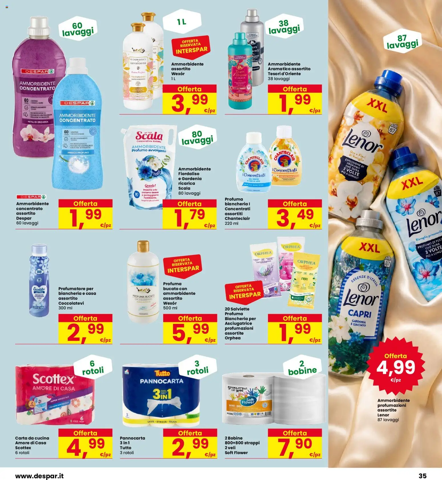 Volantino Eurospar del 24/09/2026 | Pagina: 35 | Prodotti: Ammorbidente, Fiori, Orchidea, Profumo
