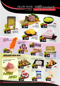 Grossi Toidukaubad kliendilehe eelvaade alates 04.05.2026
