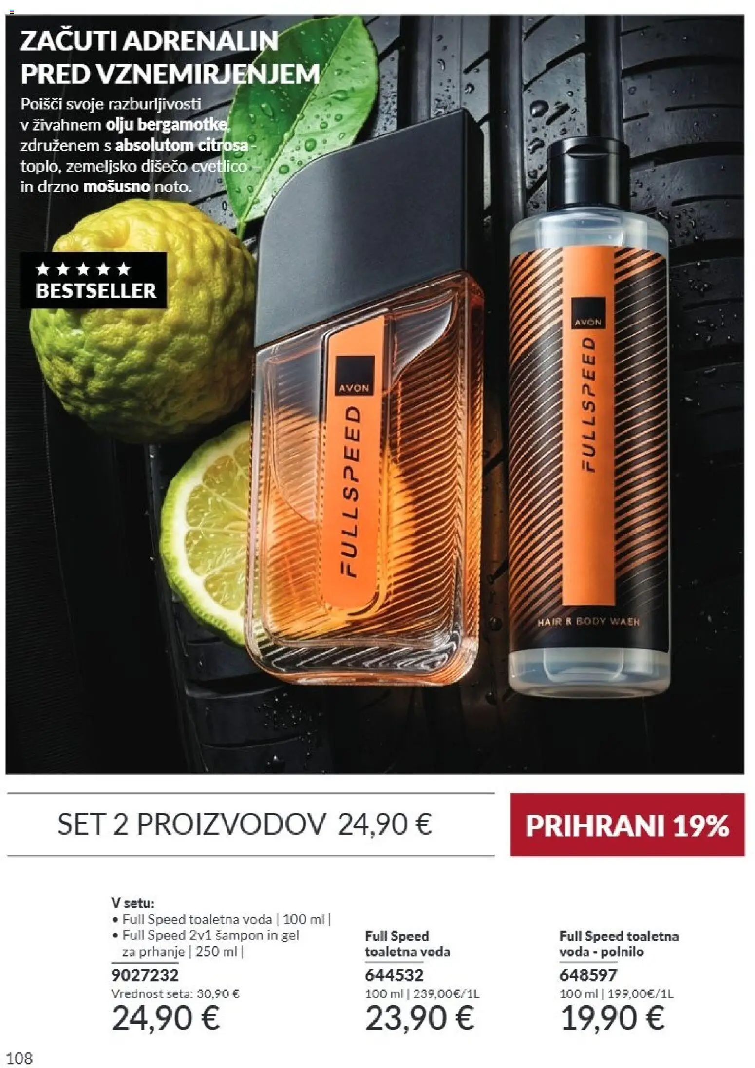 Novi Avon katalog ponudbe – veljaven od 01.09.2026 | Stran: 108 | Izdelki: Sampon, Voda, Toaletna voda