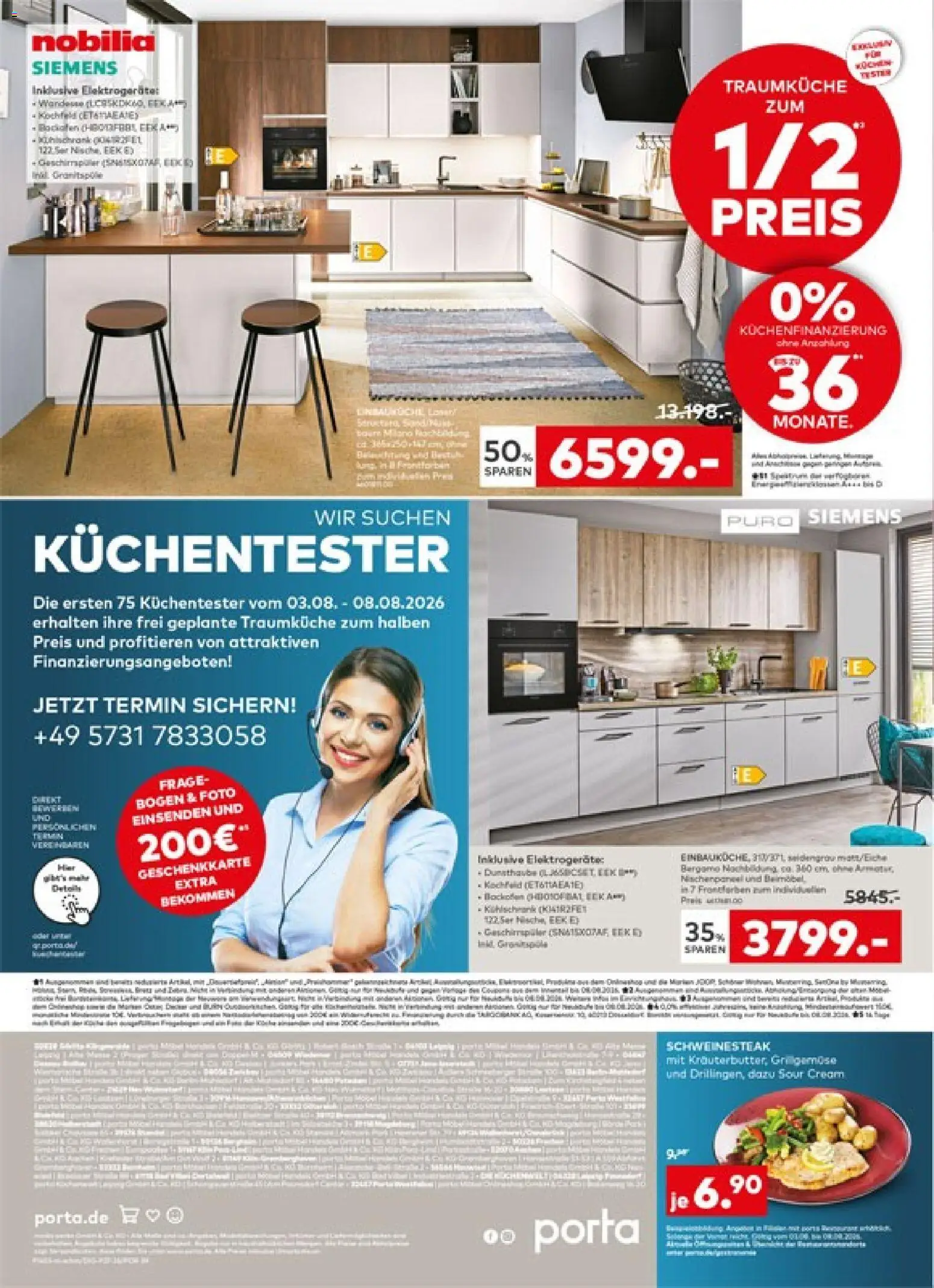Porta! Prospekt – gültig ab 03.08.2026 | Seite: 8 | Produkte: Siemens, Kühlschrank