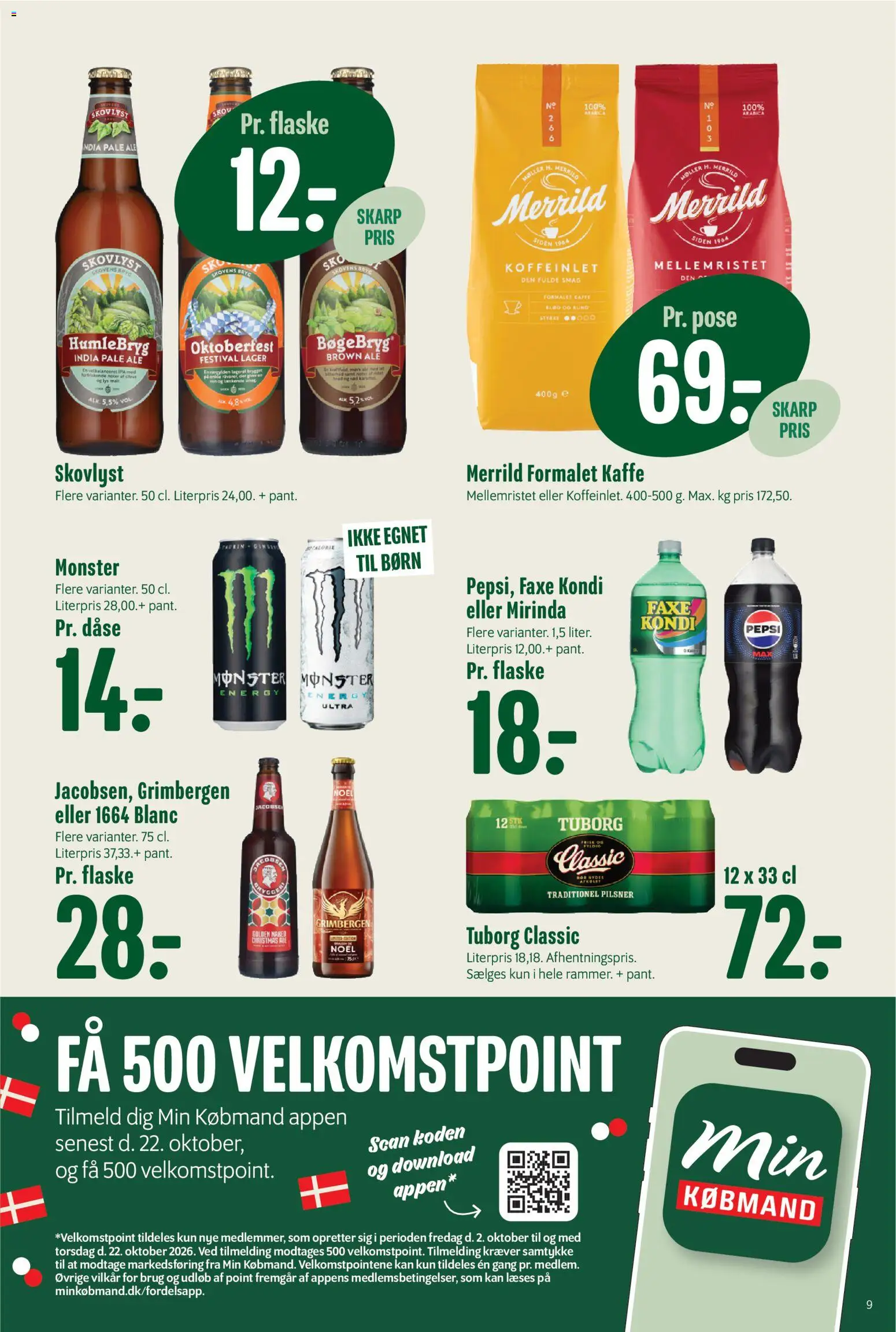 Min Købmand tilbudsavis – gyldig fra 02/10/2026 | Side: 11 | Produkter: Kaffe, Faxe Kondi, Søm, Pepsi