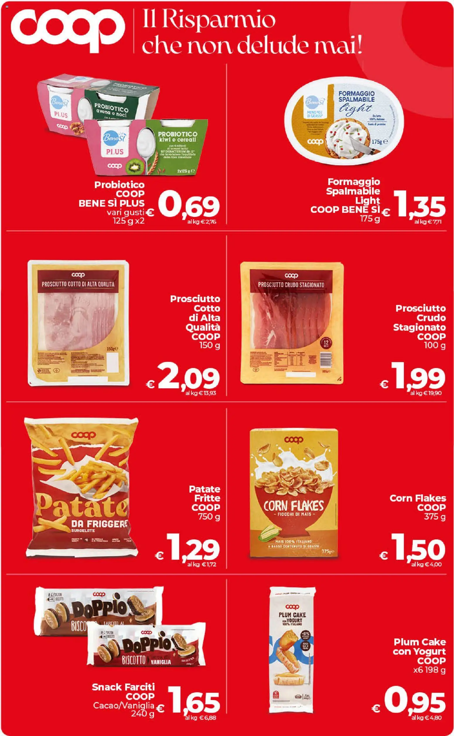 Volantino Ipercoop del 21/08/2026 | Pagina: 9 | Prodotti: Vaniglia, Prosciutto Crudo, Patate, Basso