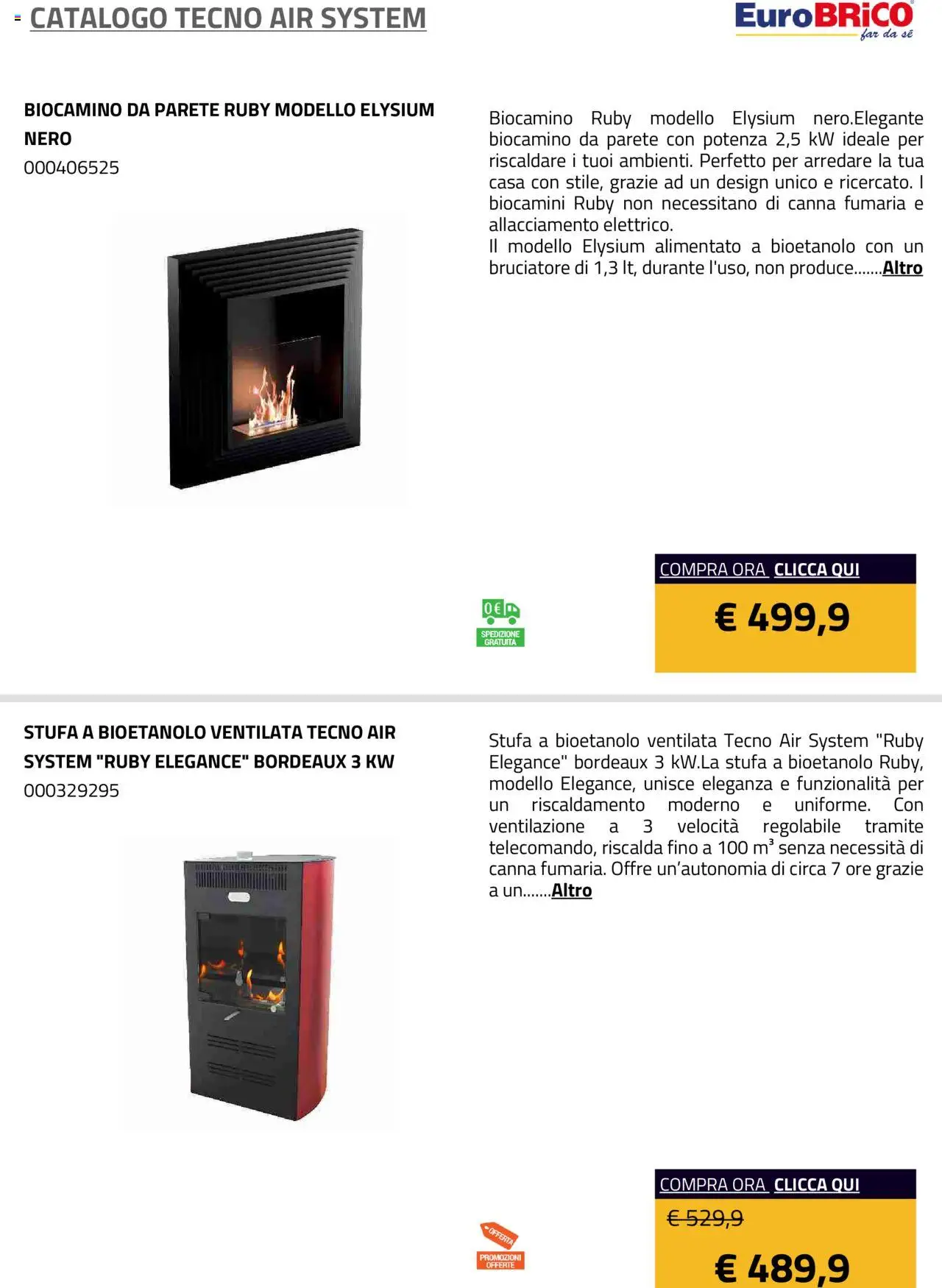 Volantino Eurobrico del 23.07.2025 | Pagina: 26 | Prodotti: Stufa