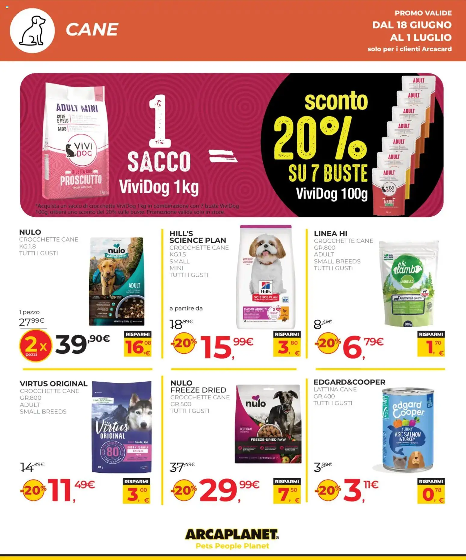 Volantino Arcaplanet del 18.06.2026 | Pagina: 18