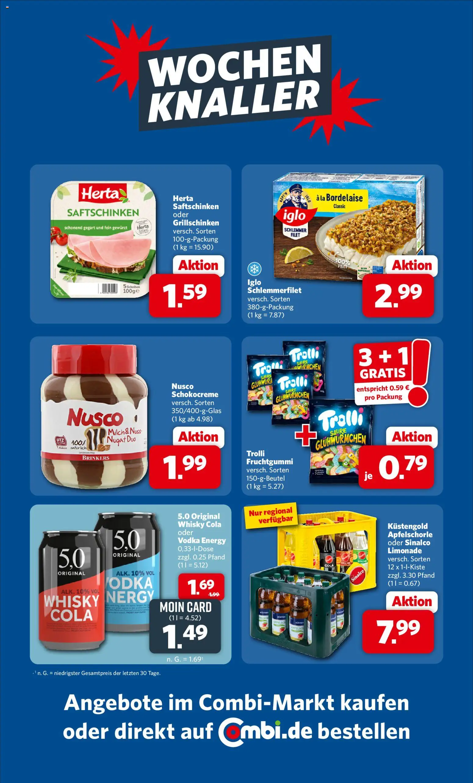 Combi Prospekt – gültig ab 21.09.2026 | Seite: 30 | Produkte: Whisky, Milch, Limonade, Vodka