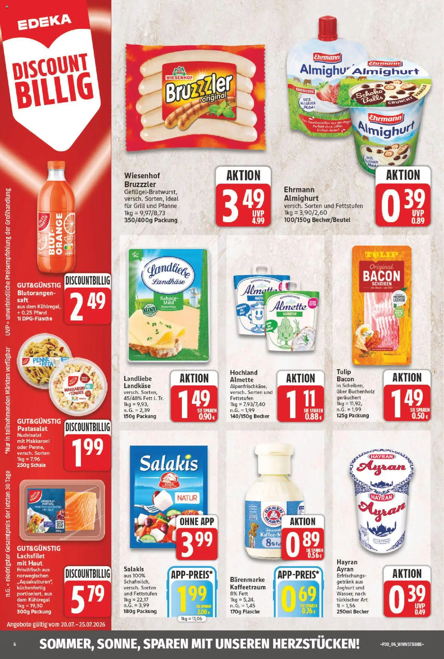 NP Discount Prospekt – gültig ab 20.07.2026 | Seite: 8 | Produkte: Grill, Joghurt, Salakis, Salat