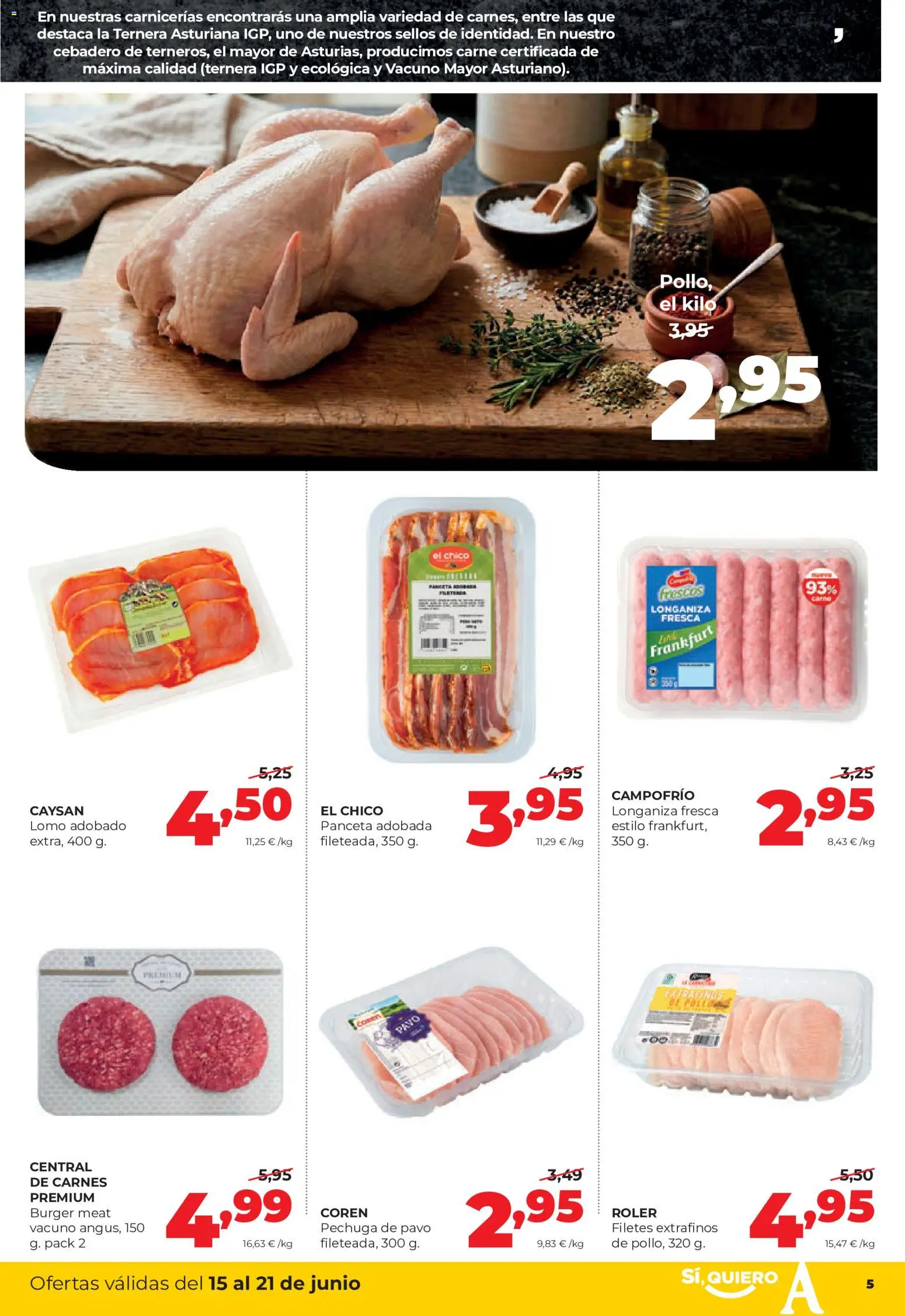 Alimerka folleto Castilla y León │ válido desde el 15.06.2026 | Página: 5 | Productos: Ηλεκτρικός φούρνος, Longaniza