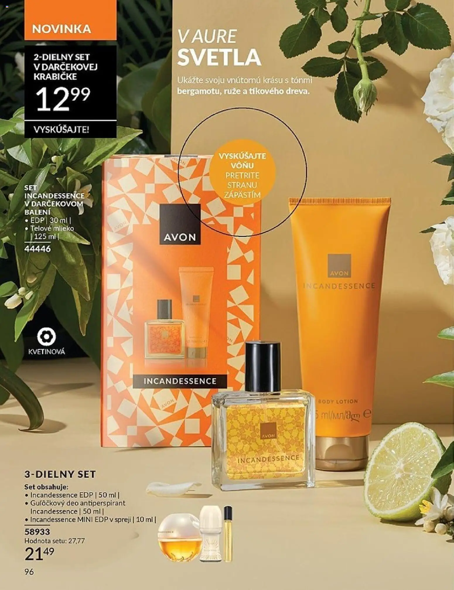 Nové Avon akcie – leták je platný od 01.03.2026 | Strana: 96 | Produkty: Telové mlieko, Antiperspirant, Ruže, Svetlá