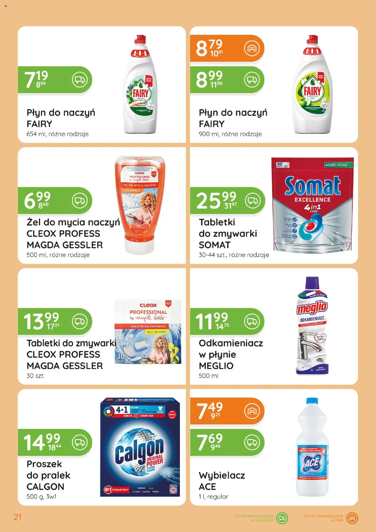 Eurocash gazetka - Katalog Chemiczny od 01.10.2026 | Strona: 21 | Produkty: Calgon, Fairy, Grejpfrut, Tabletki do zmywarki