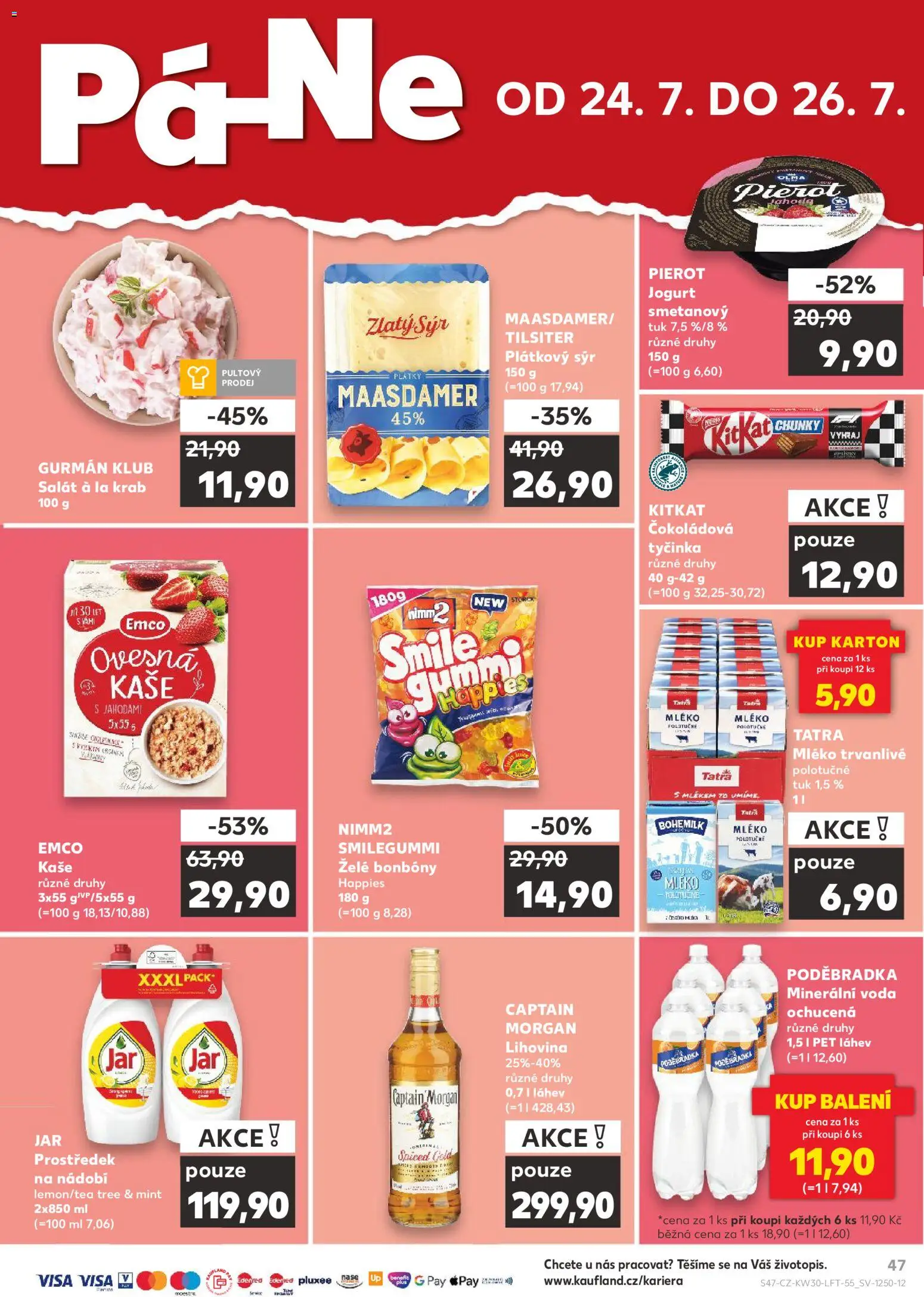 Kaufland leták od 22.07.2026 | Strana: 47 | Produkty: Morgan, Captain Morgan, Láhev, Jar