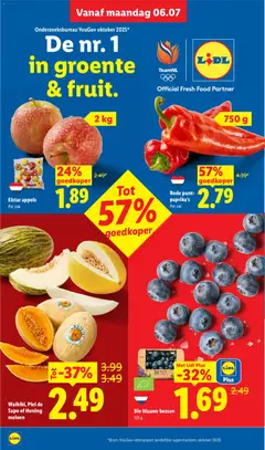 Elstar appels, Elstar apples - Voorbeeld van een folder van Lidl, geldig van 06-07-2026 | Pagina: 4 | Producten: Meloen, Appels, Zak