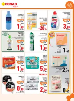 Anteprima del volantino Conad volantino City Lazio valido a partire dal 12/08/2026 | Pagina: 13 | Prodotti: Carta igienica, Ammorbidente, Salsa, Doccia