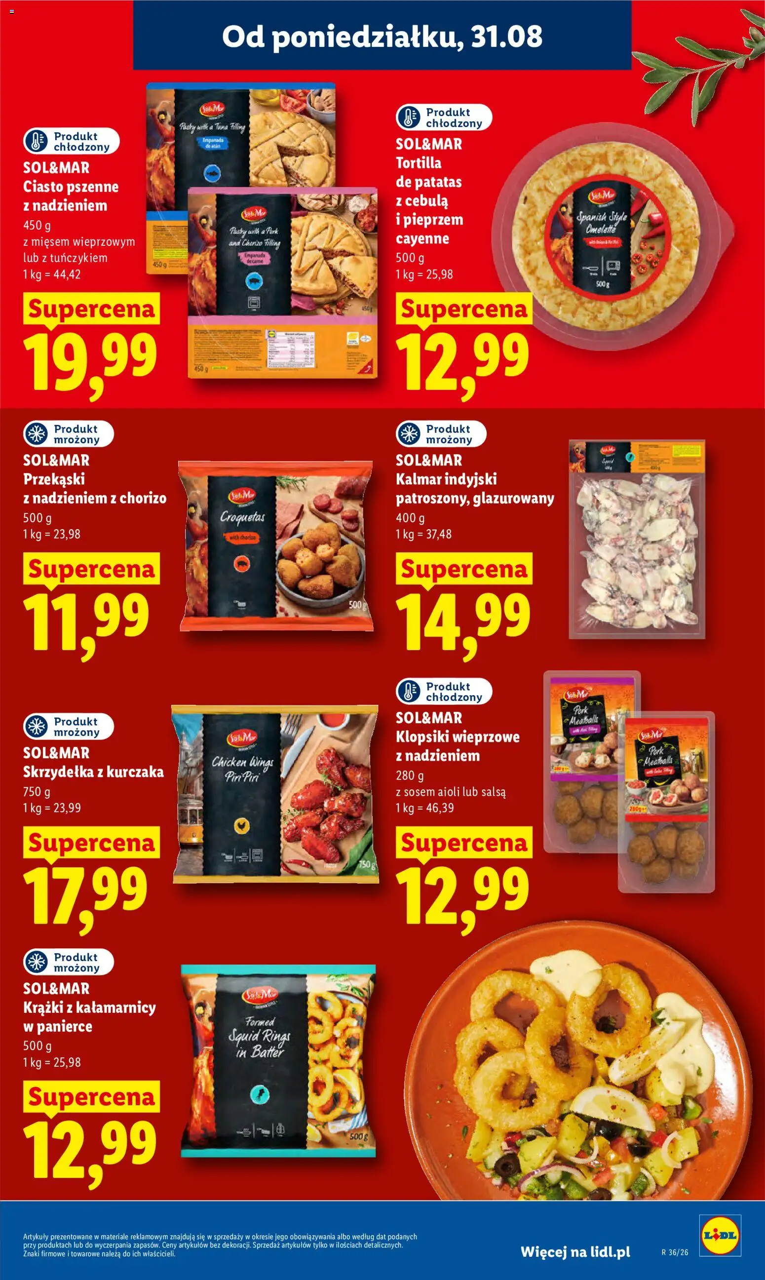 Lidl Polsko leták od 31.08.2026 | Strana: 57 | Produkty: Piri piri, Tortilla, Chorizo