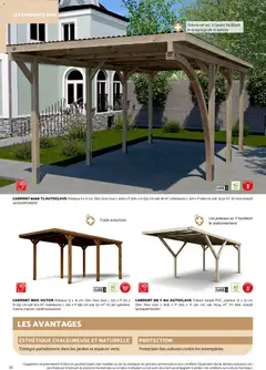 Brico Cash - Prévisualisation de Brico Cash Catalogue abris & carports valide à partir de 19/08/2026 | Page: 30 | Produits: Carport bois