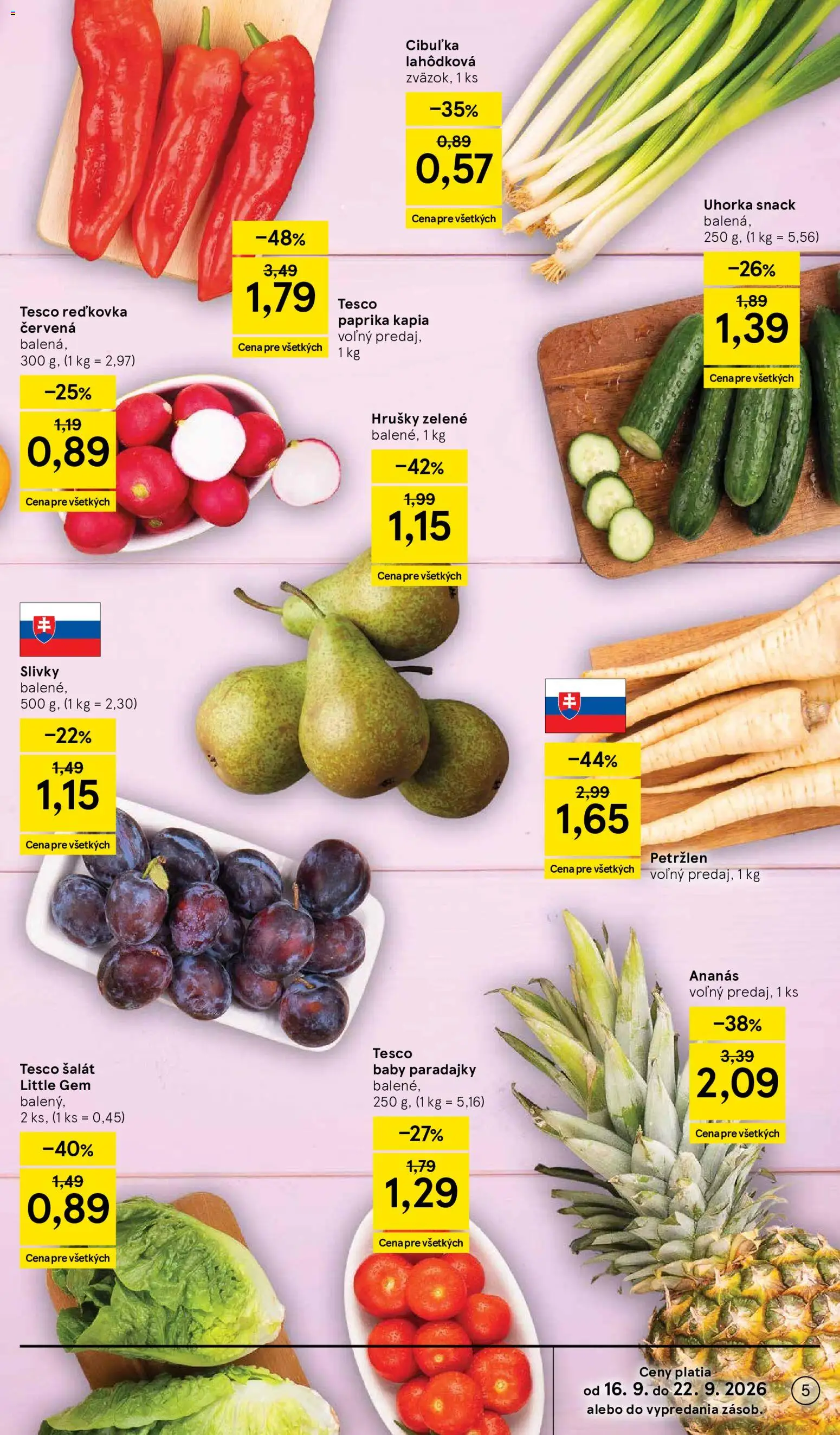 Nové Tesco akcie – leták je platný od 16.09.2026 | Strana: 5