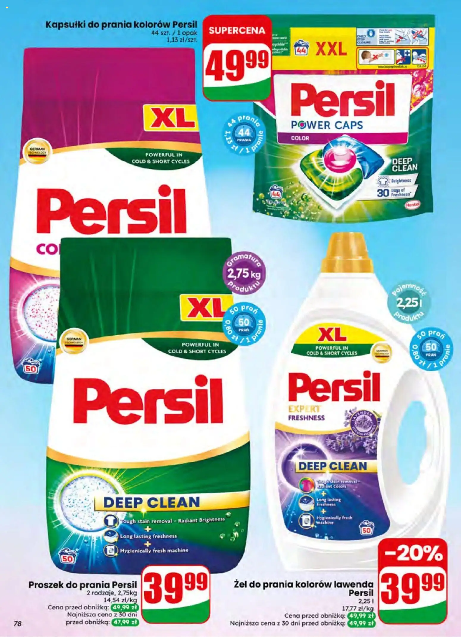 Dino gazetka od 01.07.2026 | Strona: 78 | Produkty: Persil, Kapsułki do prania, Proszek do prania, Proszek do prania Persil