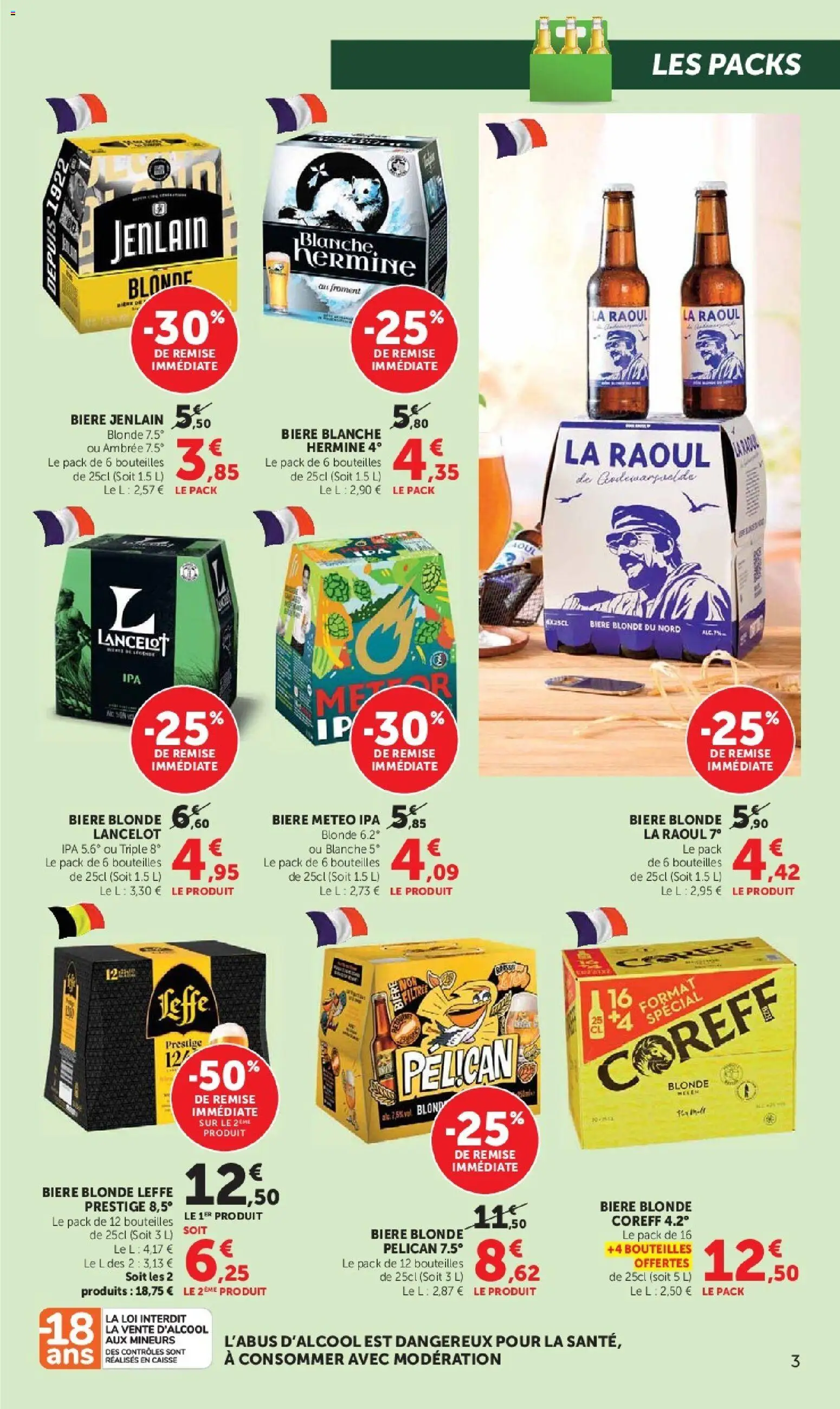 {H1} | Page: 3 | Produits: Biere blanche, Bière blonde, Biere blonde leffe, Bière
