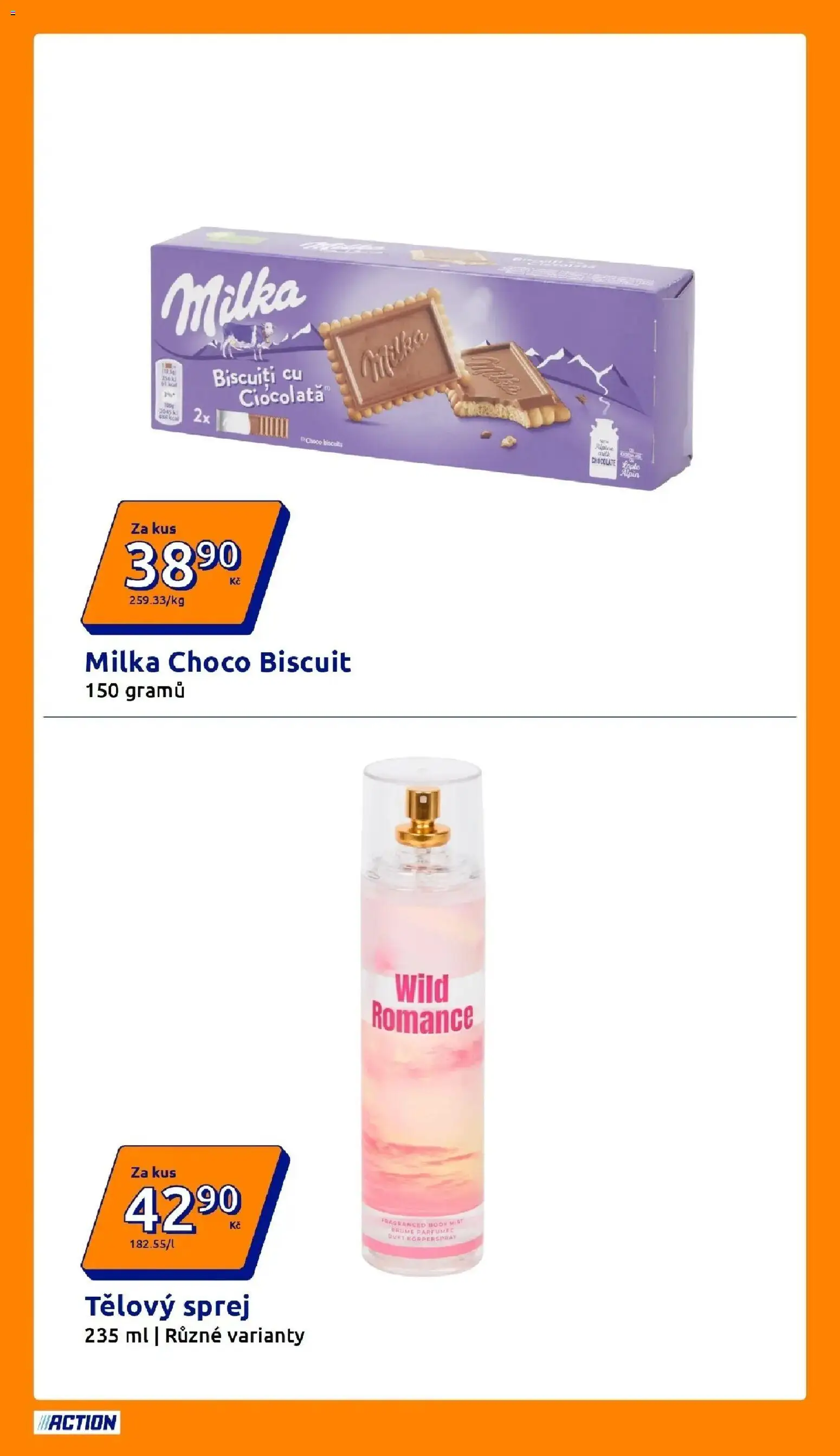 Action aktuální leták od 05.08.2026 | Strana: 17 | Produkty: Milka, Body