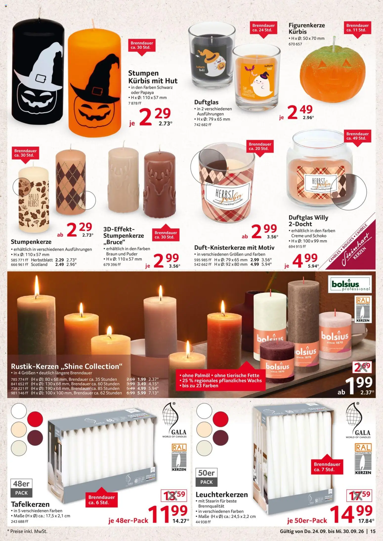 Selgros  Non Food – gültig ab 24.09.2026 | Seite: 15 | Produkte: Puder, Creme, Kürbis, Hut