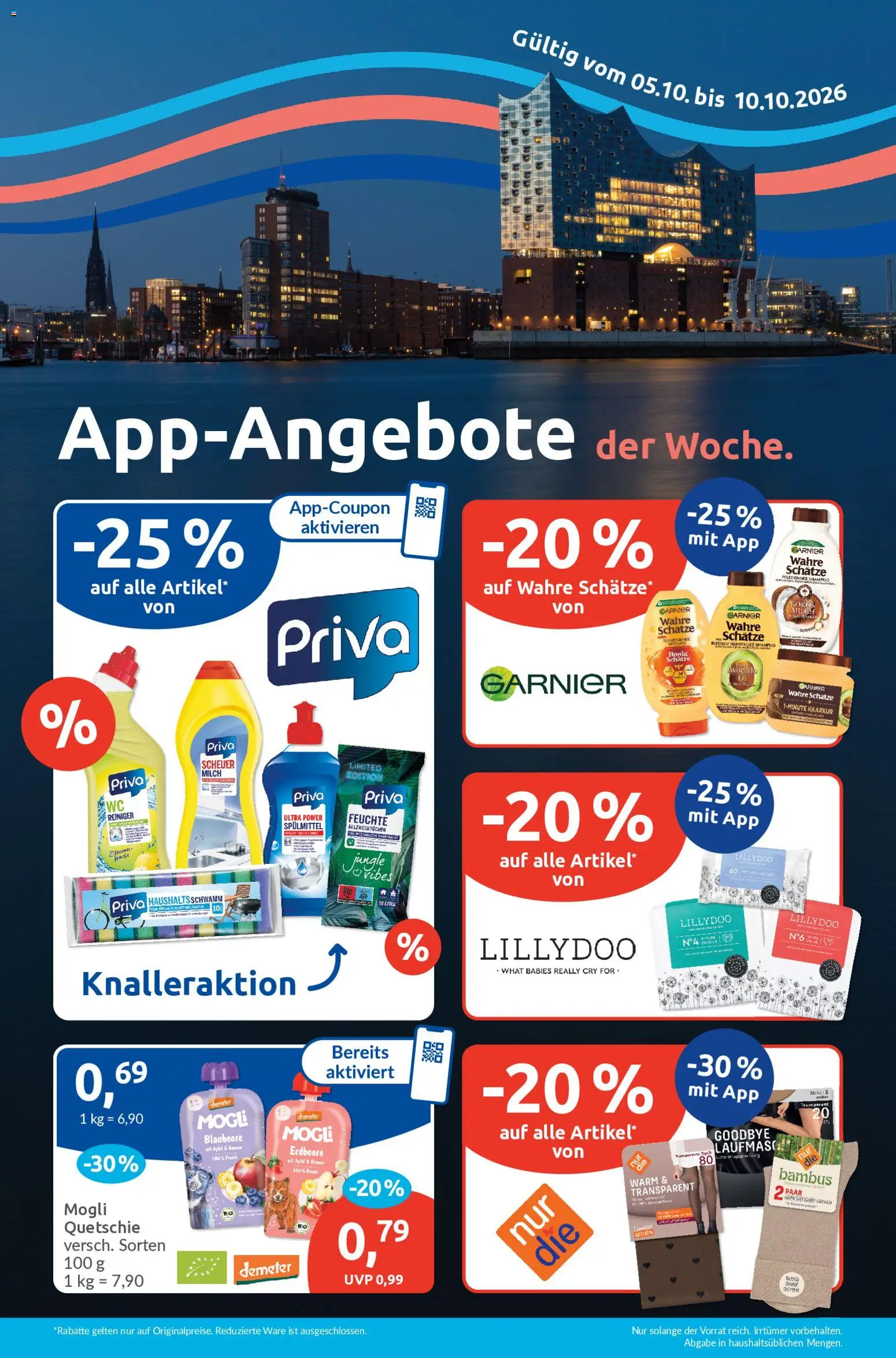Budni Prospekt – gültig ab 05.10.2026 | Seite: 10 | Produkte: Milch, Shampoo, Socken