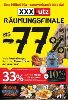 XXXLutz Räumungfinale bis 77% ab 28.07.2026 gültig