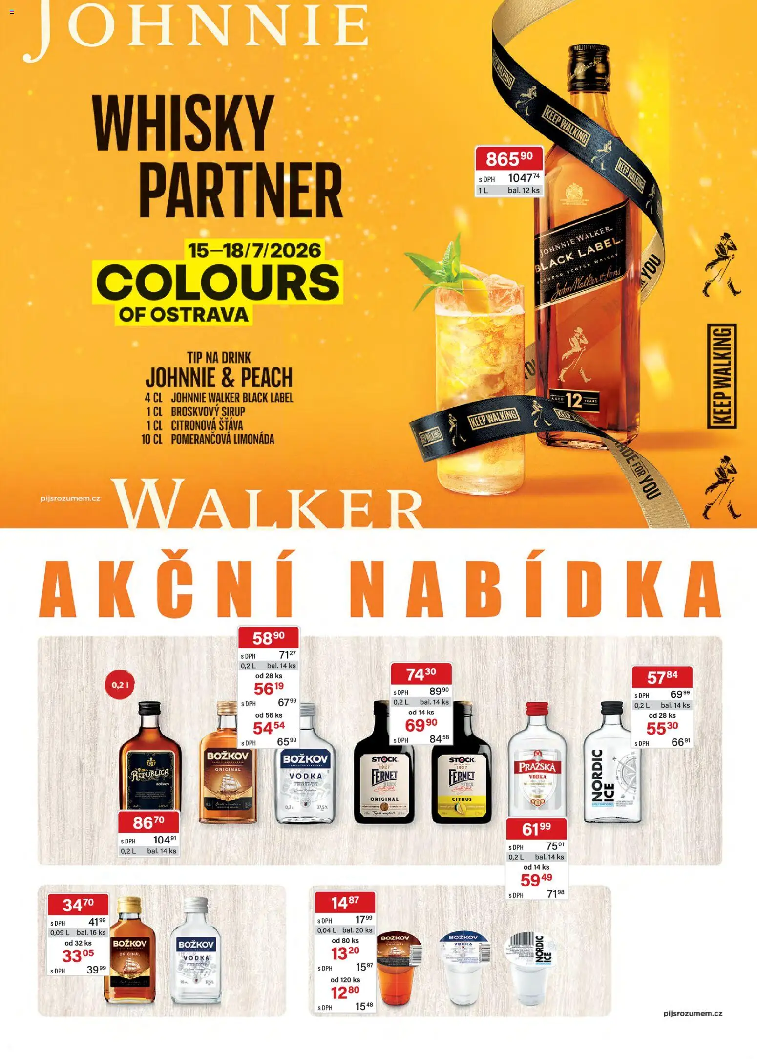 Astur & Qanto leták - Velkoobchod 07/2026 od 01.07.2026 | Strana: 20 | Produkty: Whisky, Republica, Božkov, Pražská vodka