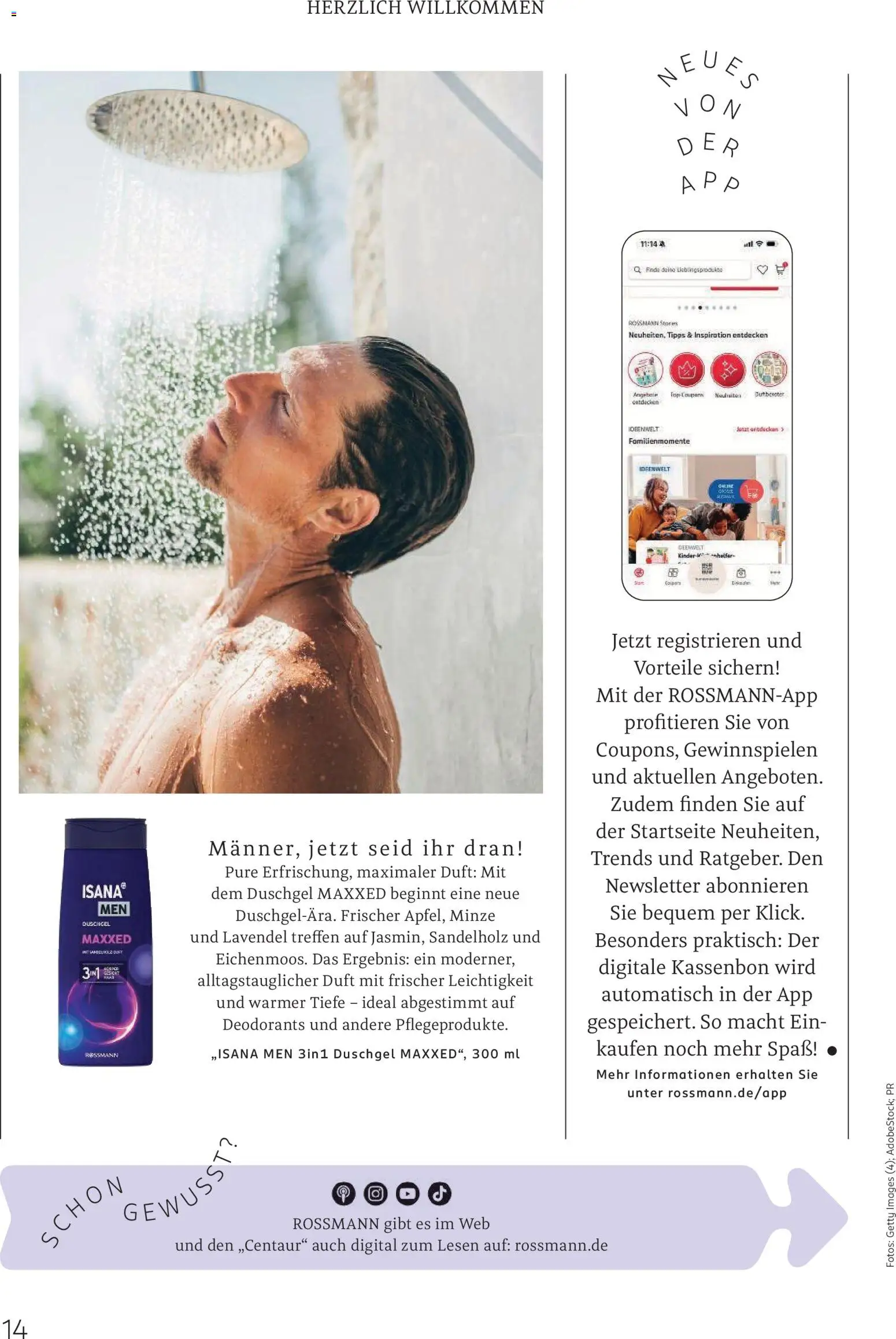 Rossmann Centaur – gültig ab 01.08.2026 | Seite: 14 | Produkte: HP, Duft, Duschgel, Lavendel