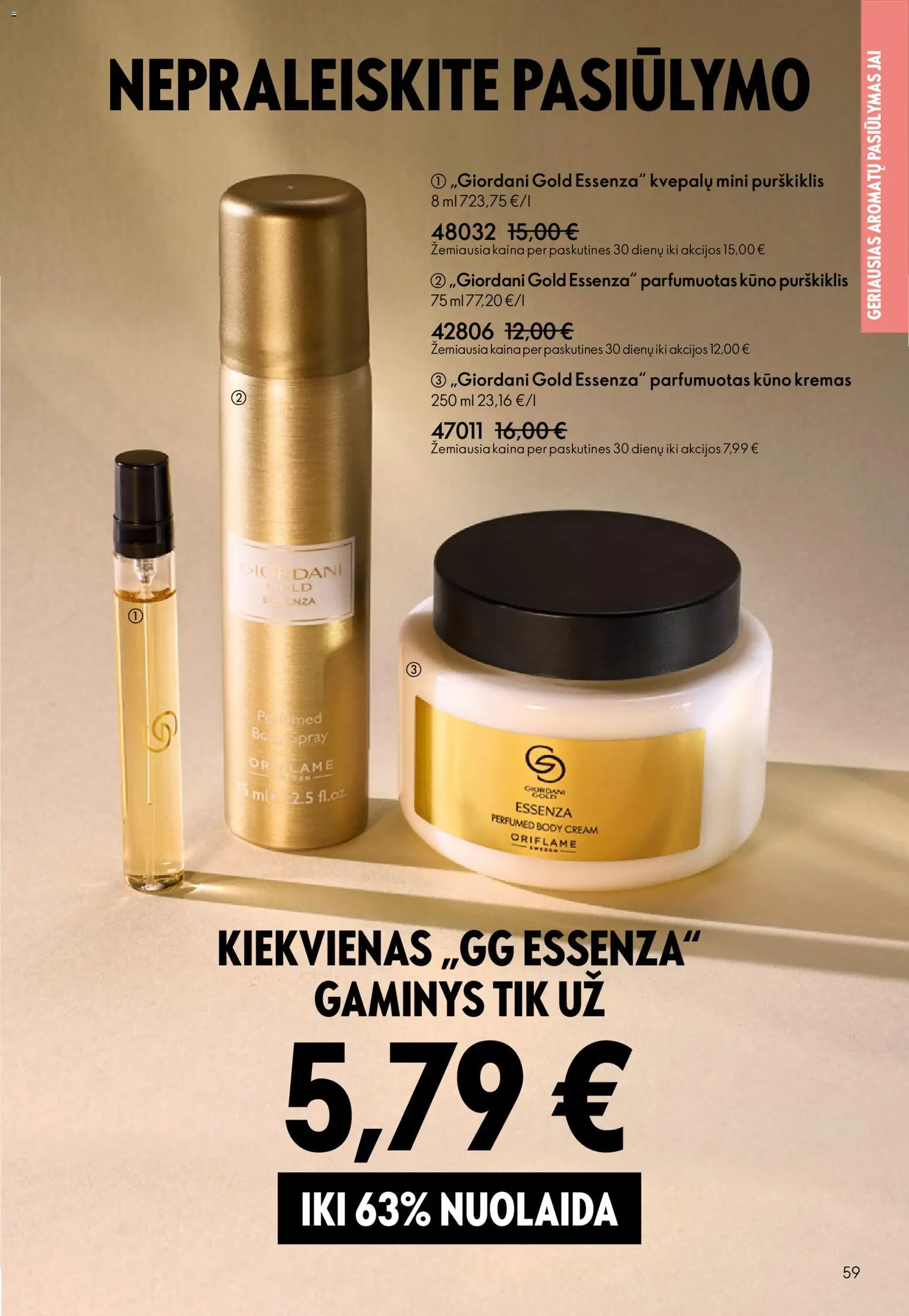 Oriflame akcijos nuo 13.05.2026 | Puslapis: 59 | Prekių: Kremas, Kūno kremas