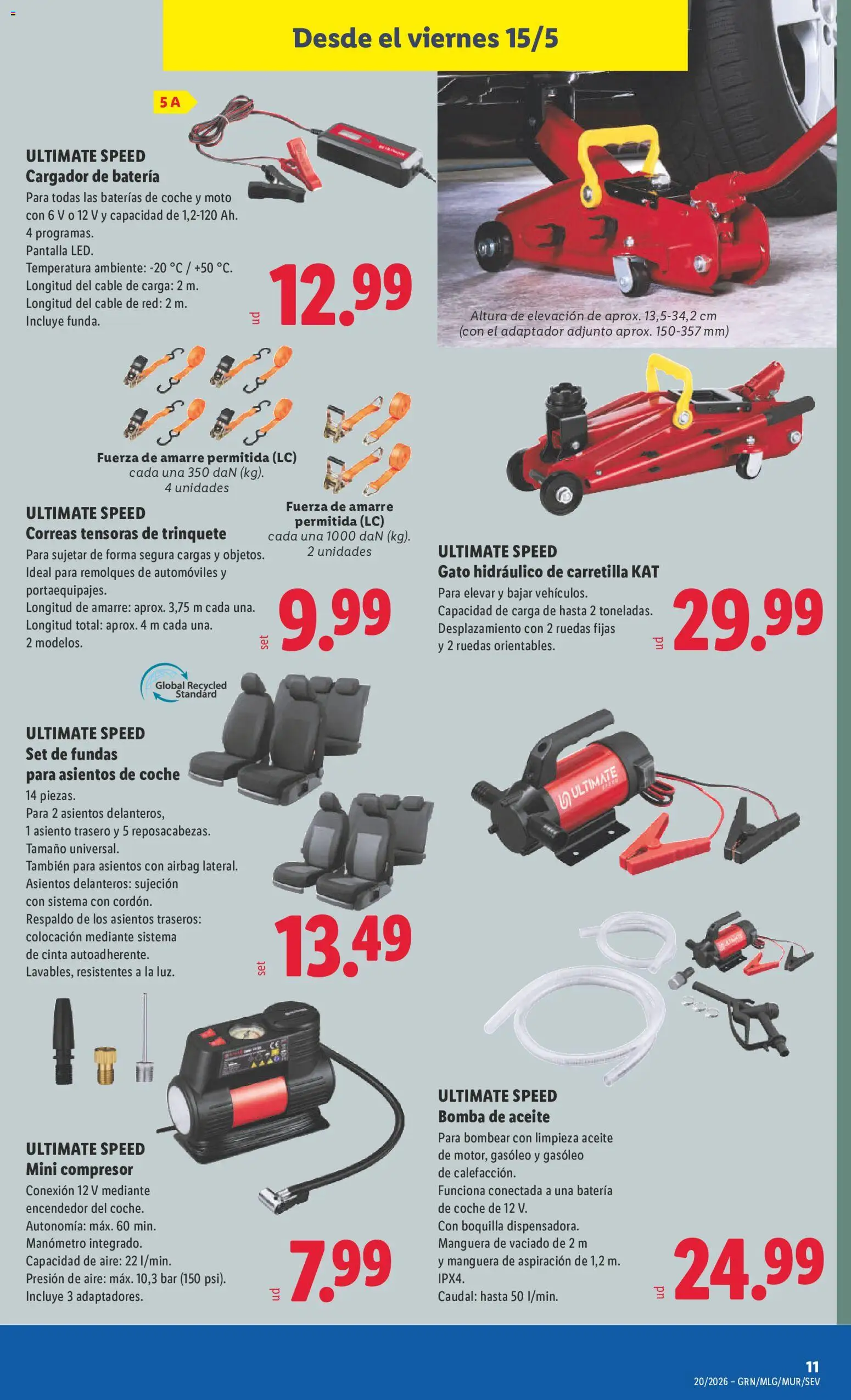 Lidl folleto de bazar │ válido desde el 11.05.2026 | Página: 25 | Productos: Manguera, Cable, Manómetro, Batería