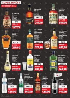 Náhled letáku BECHEROVKA, Bylinný likér 20%/38%, různé druhy, 0,5 l láhev od 13.05.2026 | Strana: 26 | Produkty: Whiskey, Gin, Božkov, Láhev