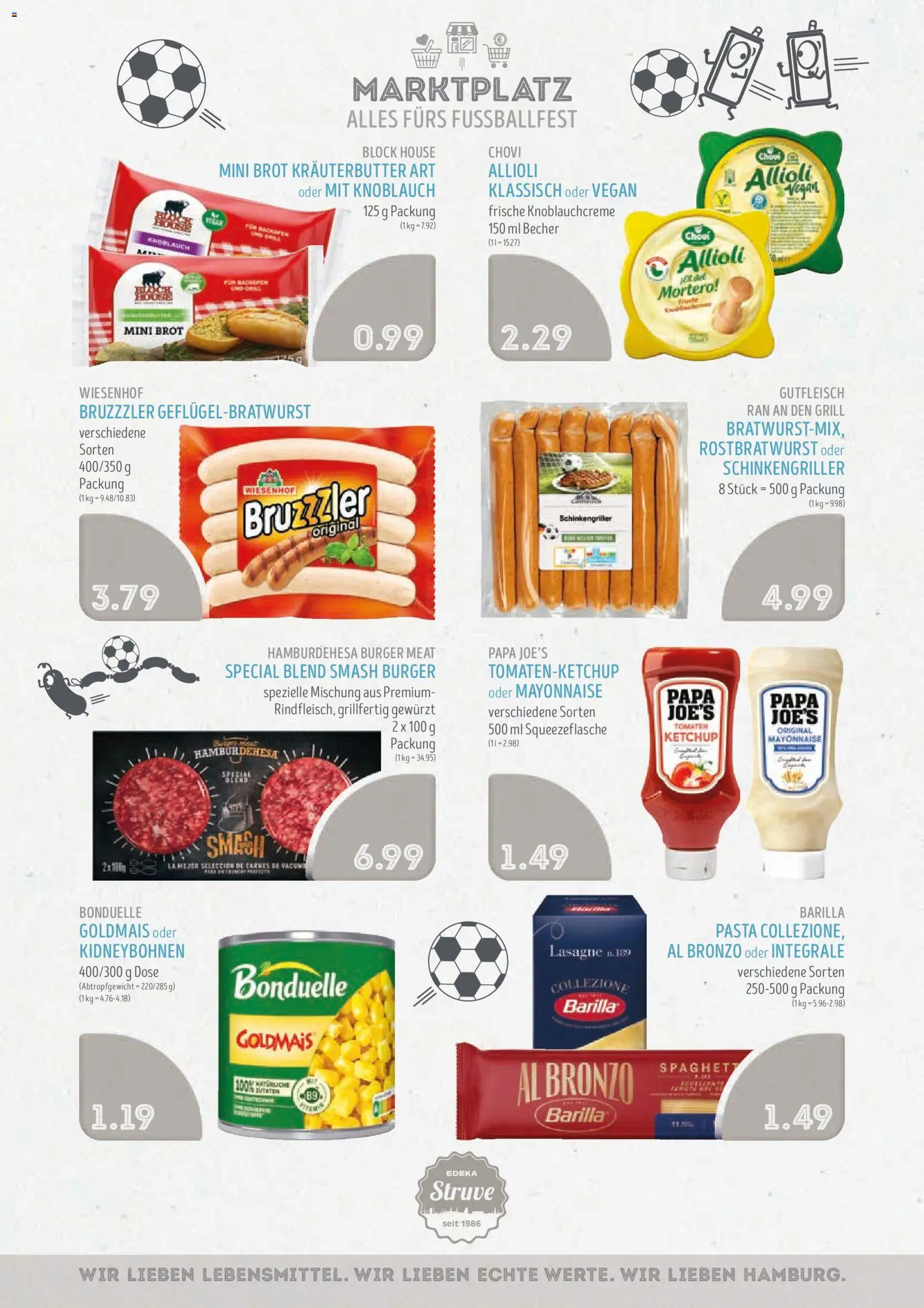 Edeka Struve Prospekt – gültig ab 08.06.2026 | Seite: 10 | Produkte: Grill, Barilla, Burger, Mayonnaise