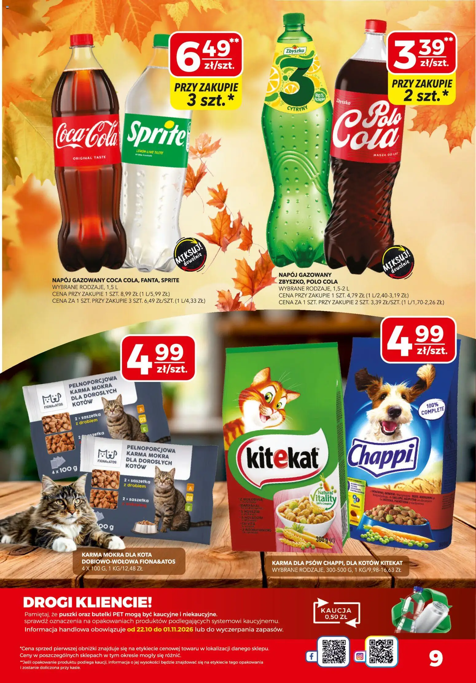 Top Market gazetka od 22.10.2026 | Strona: 9 | Produkty: Karma mokra dla kota, Sprite, Cytryny, Karma