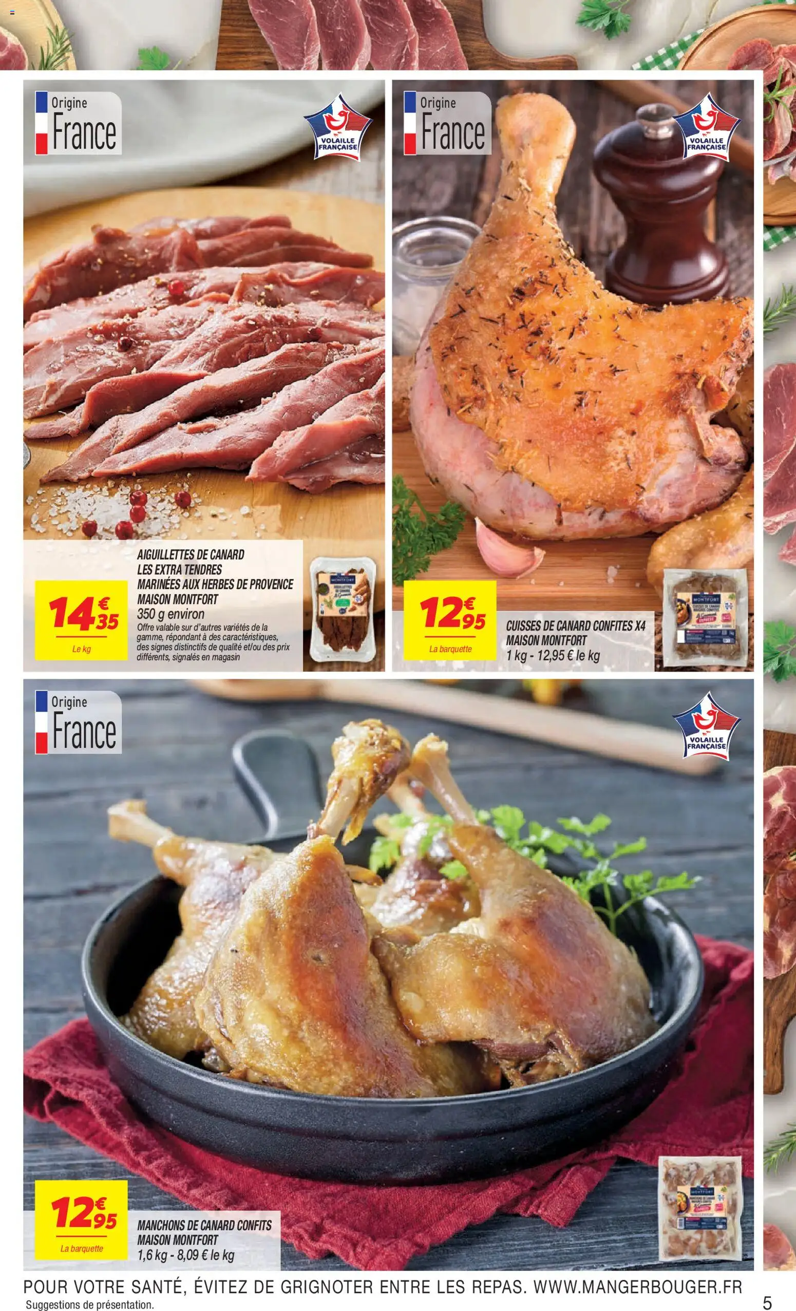{H1} | Page: 5 | Produits: Cuisses de canard confites, Canard, Volaille, Herbes de provence